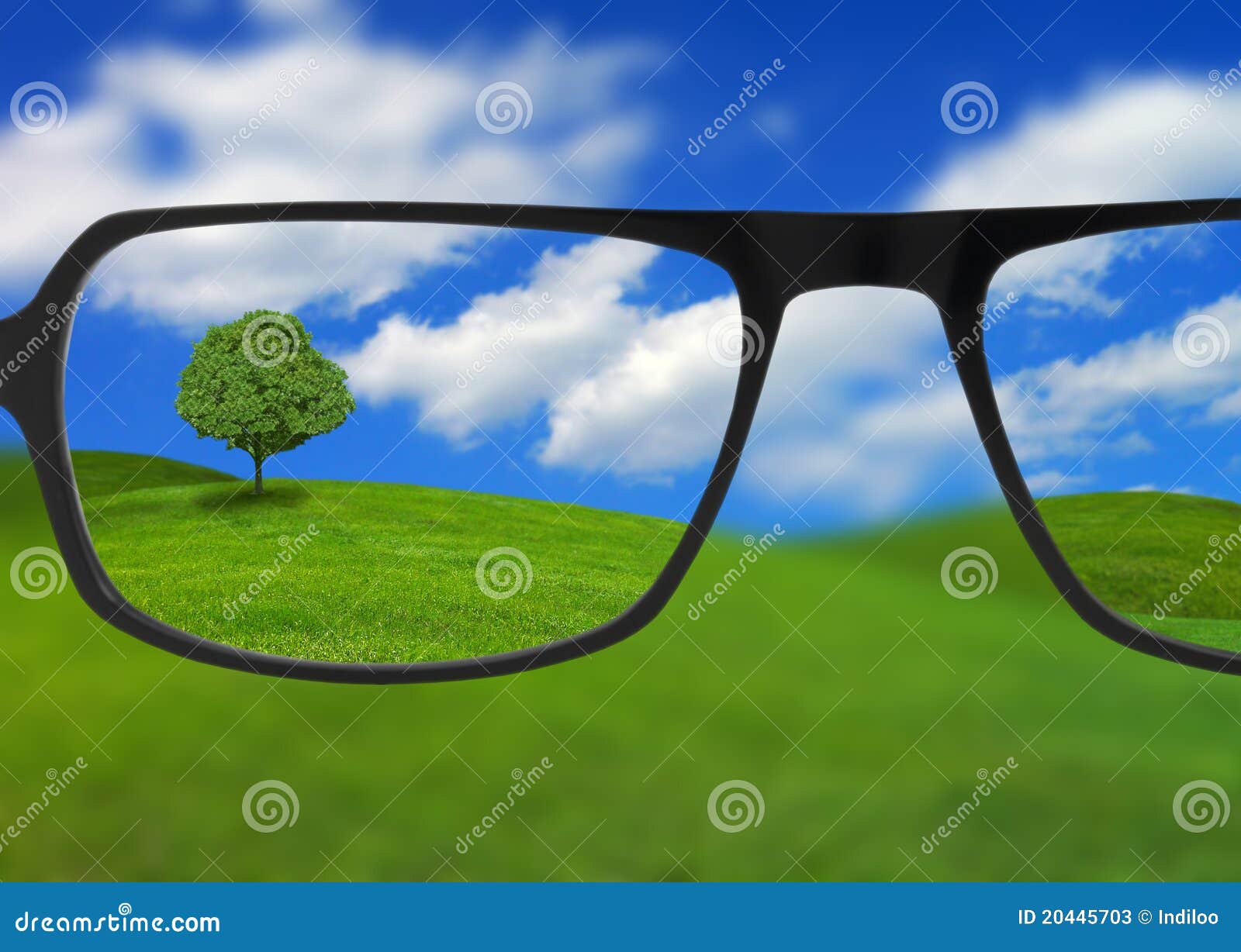 eyeglasses clarifying vision