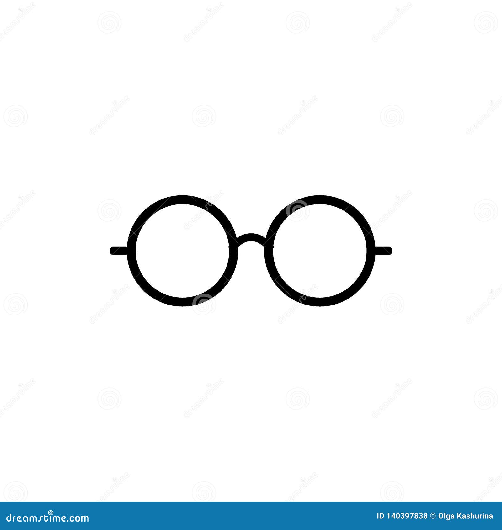 eyeglasses icon. glasses icon. round glasses icon  set - 