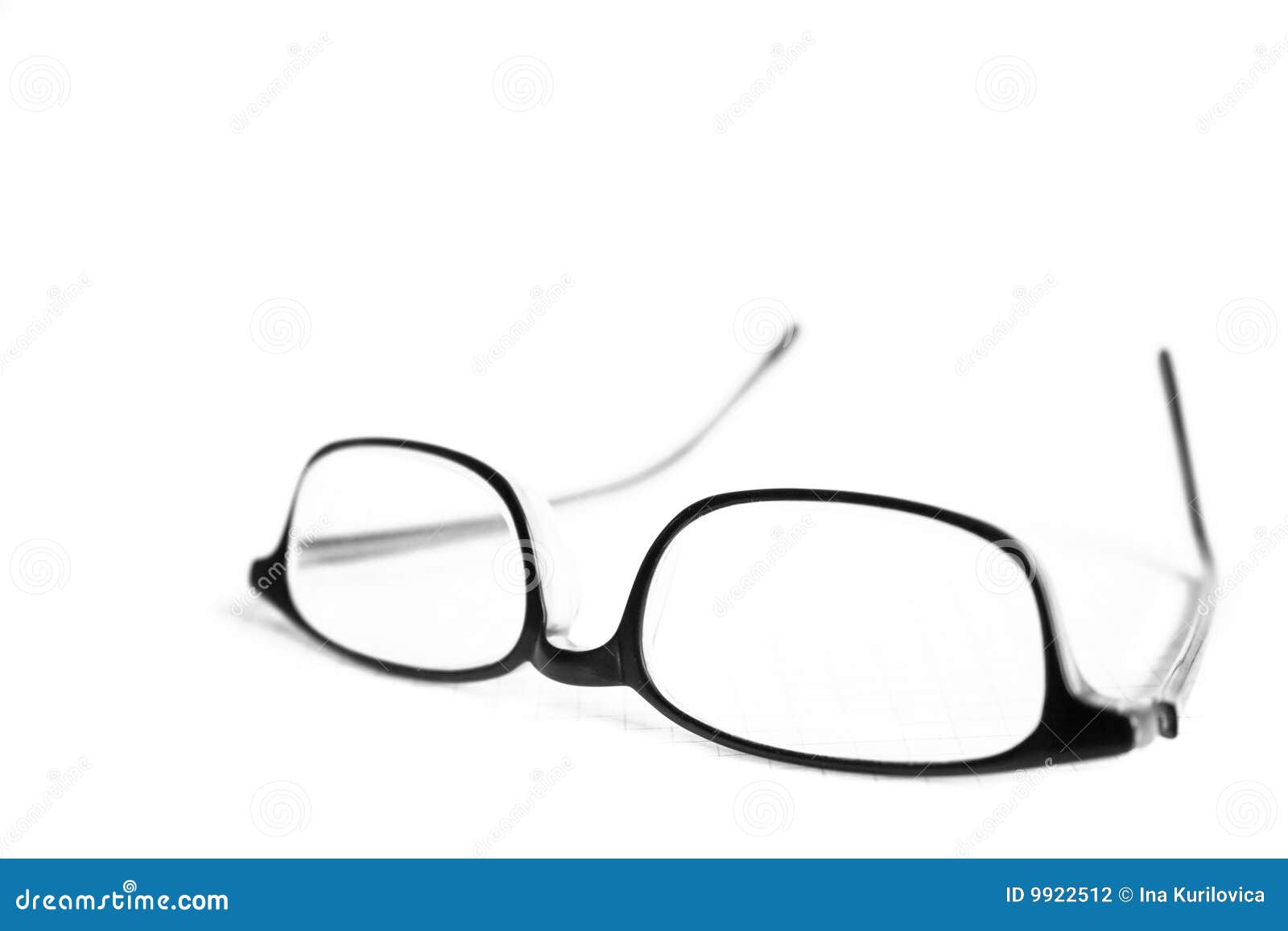 Eyeglasses Isolated on White Stock Photo - Image of respect, blind: 9922512