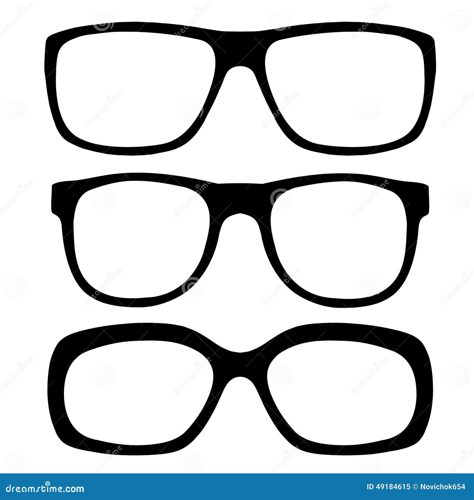 Eyeglasses set stock vector. Illustration of eyesight 49184615