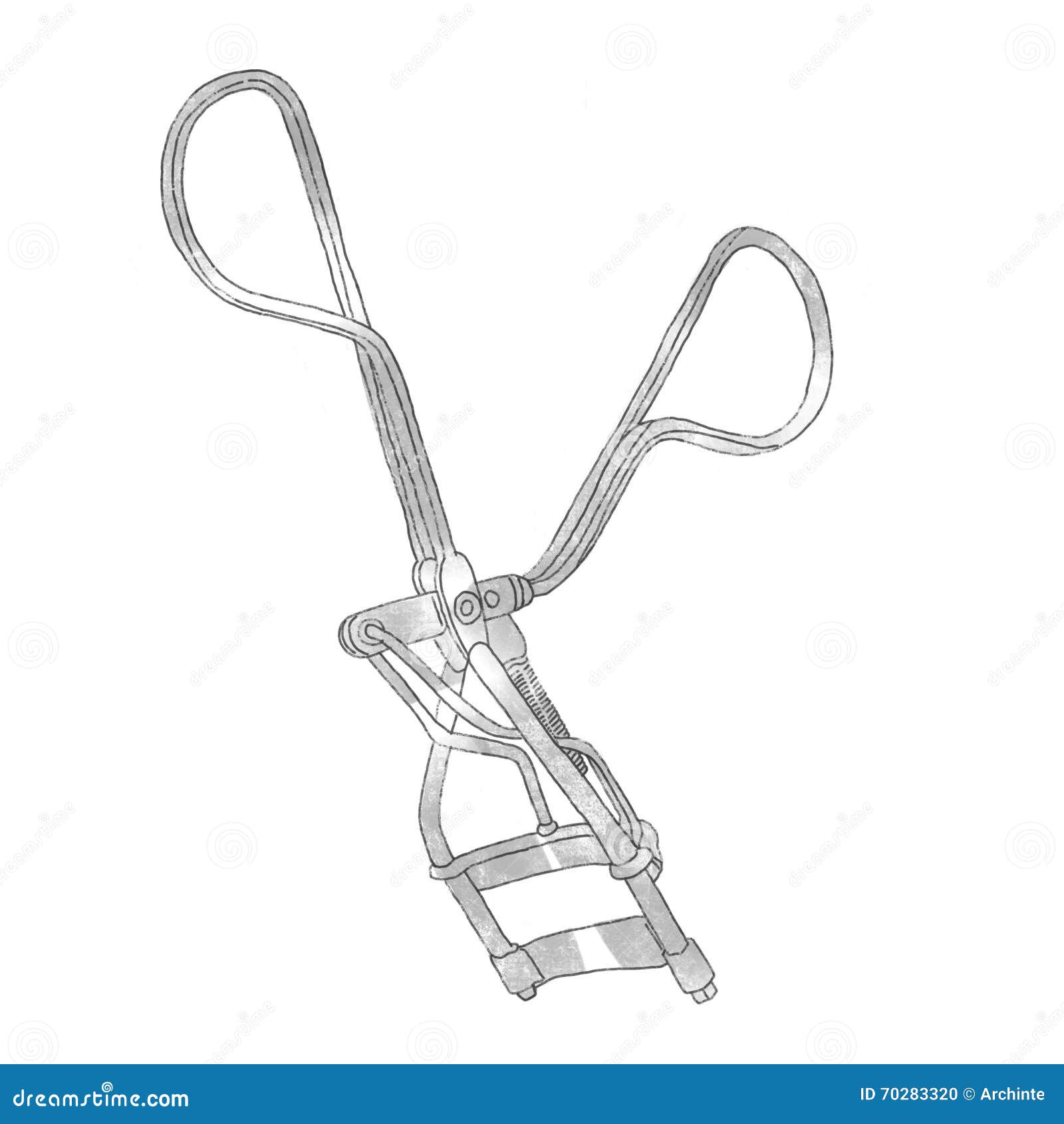 Eyelash curler only stock illustration. Illustration of closeup 70283320