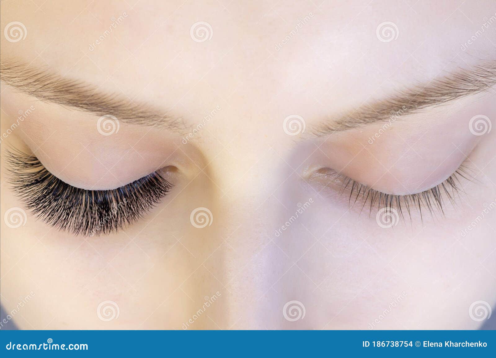 eyelash extension procedure.