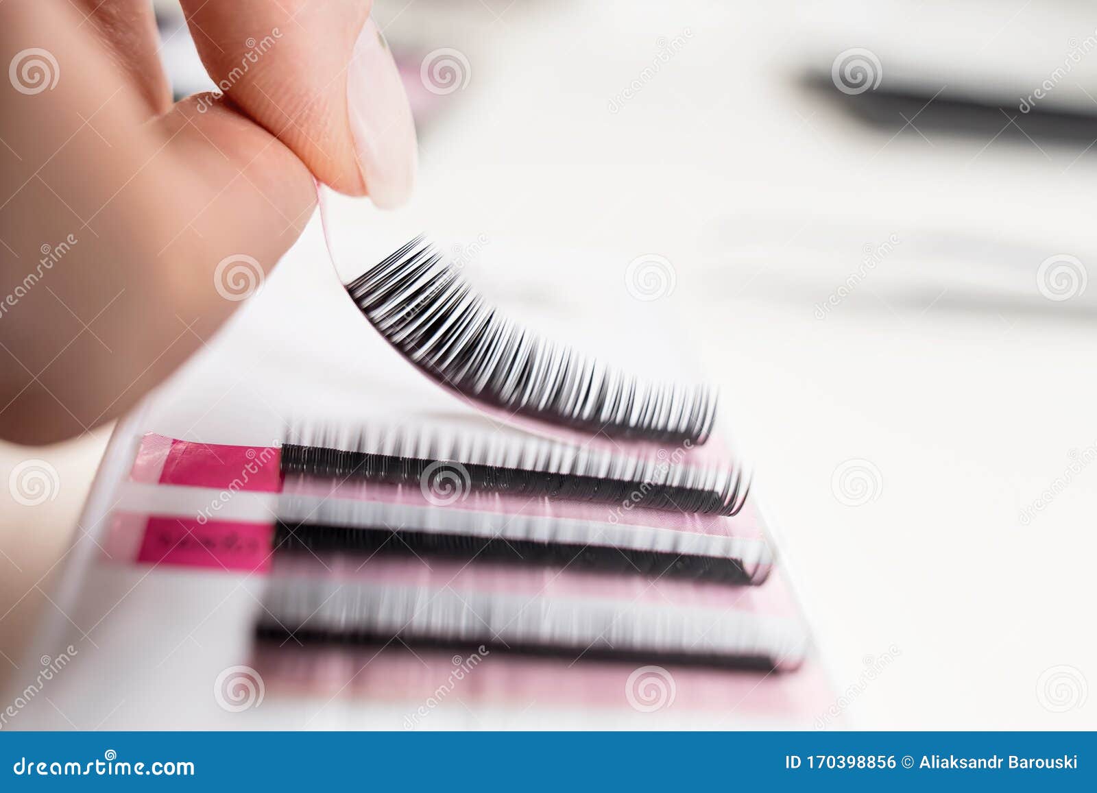 Eyelash Extension Tools on White Background. Accessories for Eyelash