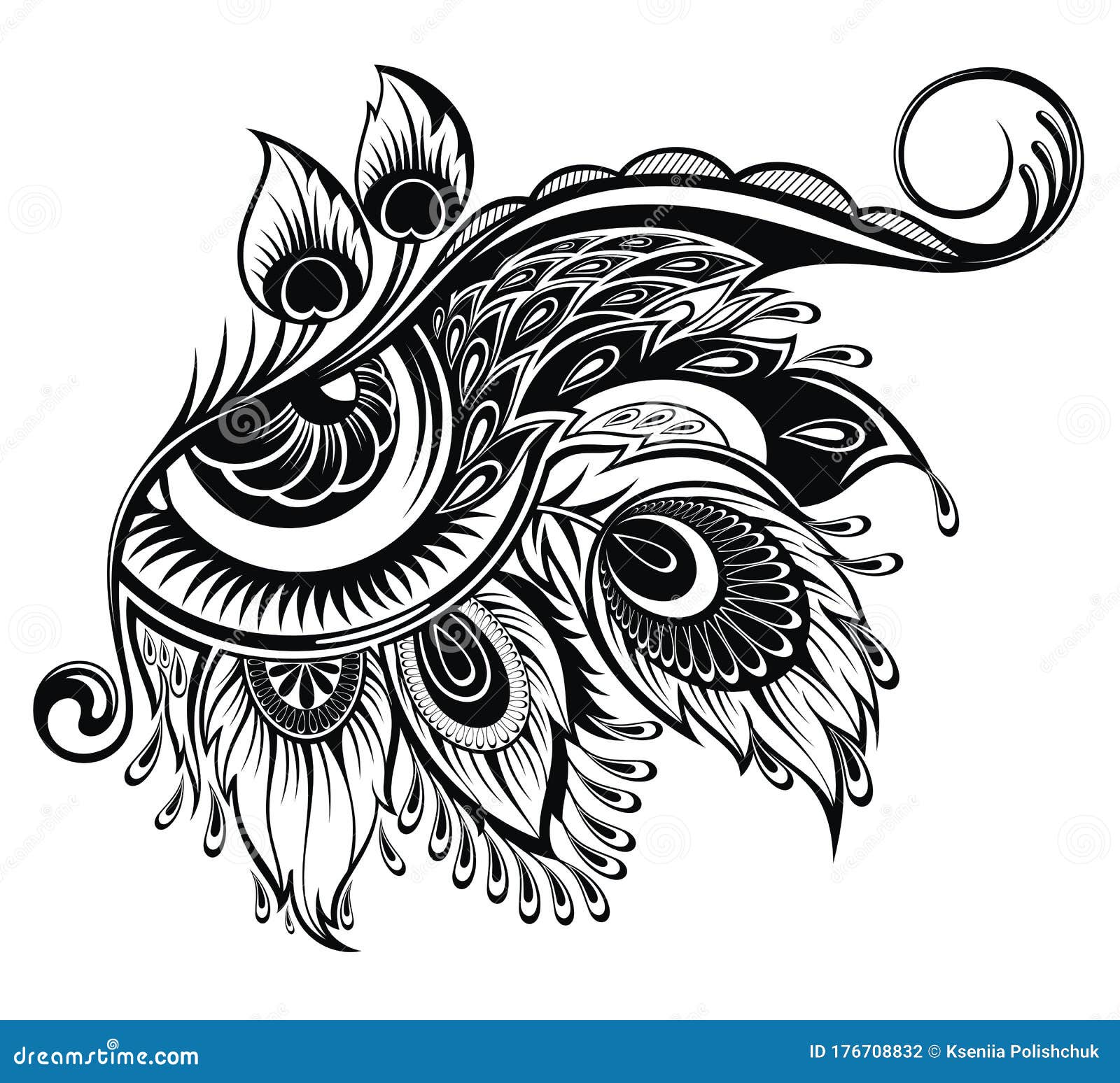 Black and White Tattoo Eyelash Logo. Vector Illustration Stock Vector ...