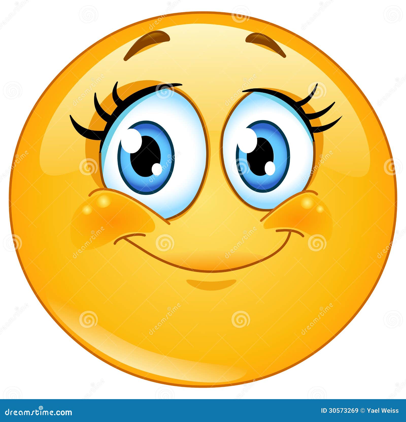 Eyelashes emoticon stock vector. Illustration of icon - 30573269