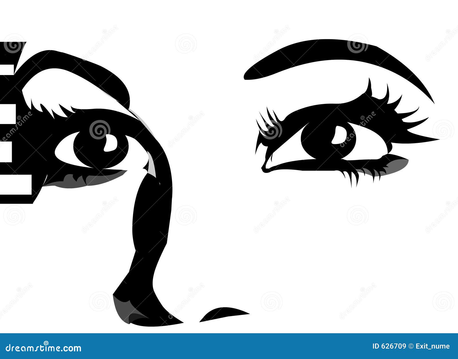 eyes close up expression