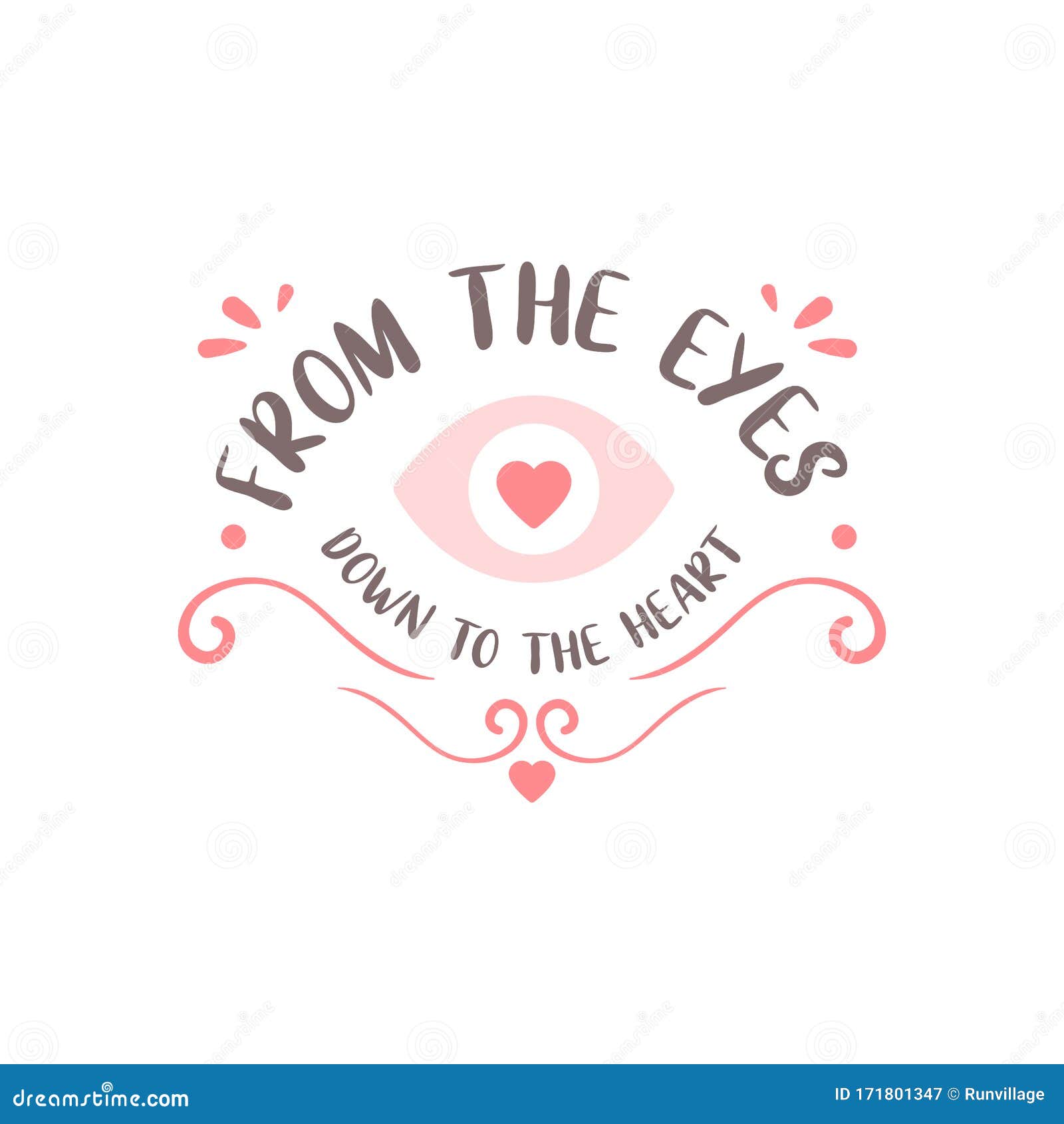 Romantic Quote for Valentines Day Cards and Prints or Wedding Album or