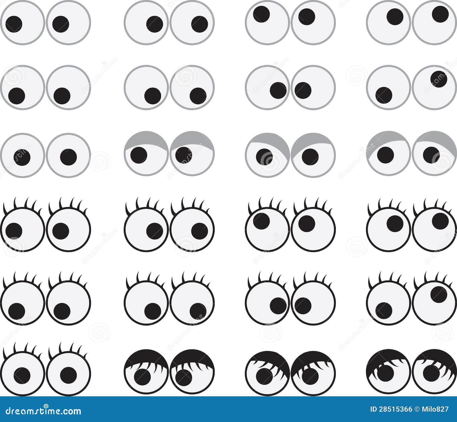 male eyes clipart for kids