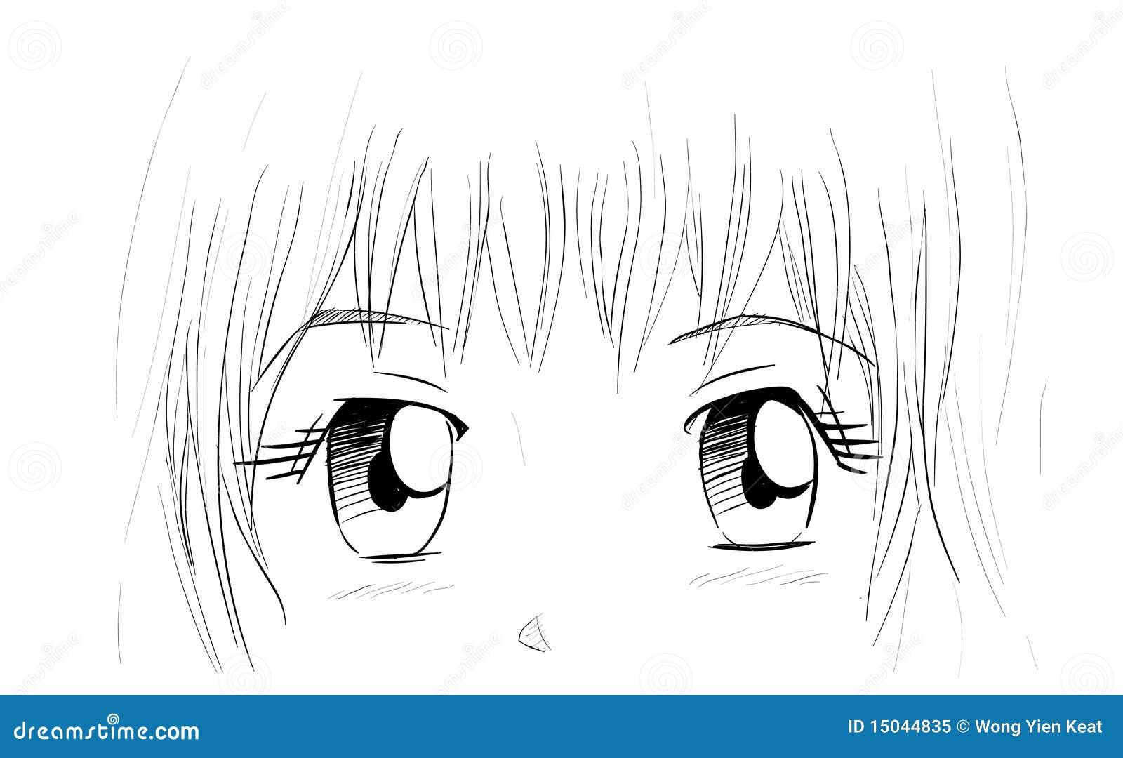 Eyes manga иллюстрация вектора. иллюстрации насчитывающей рука - 15044835