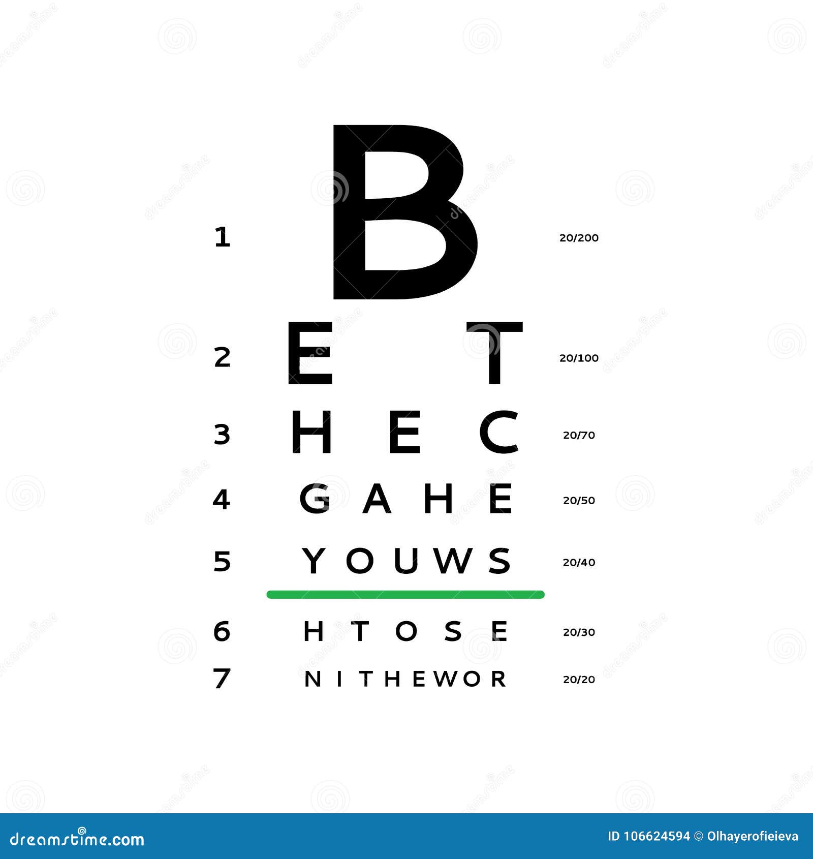 Eye Vision Chart Download