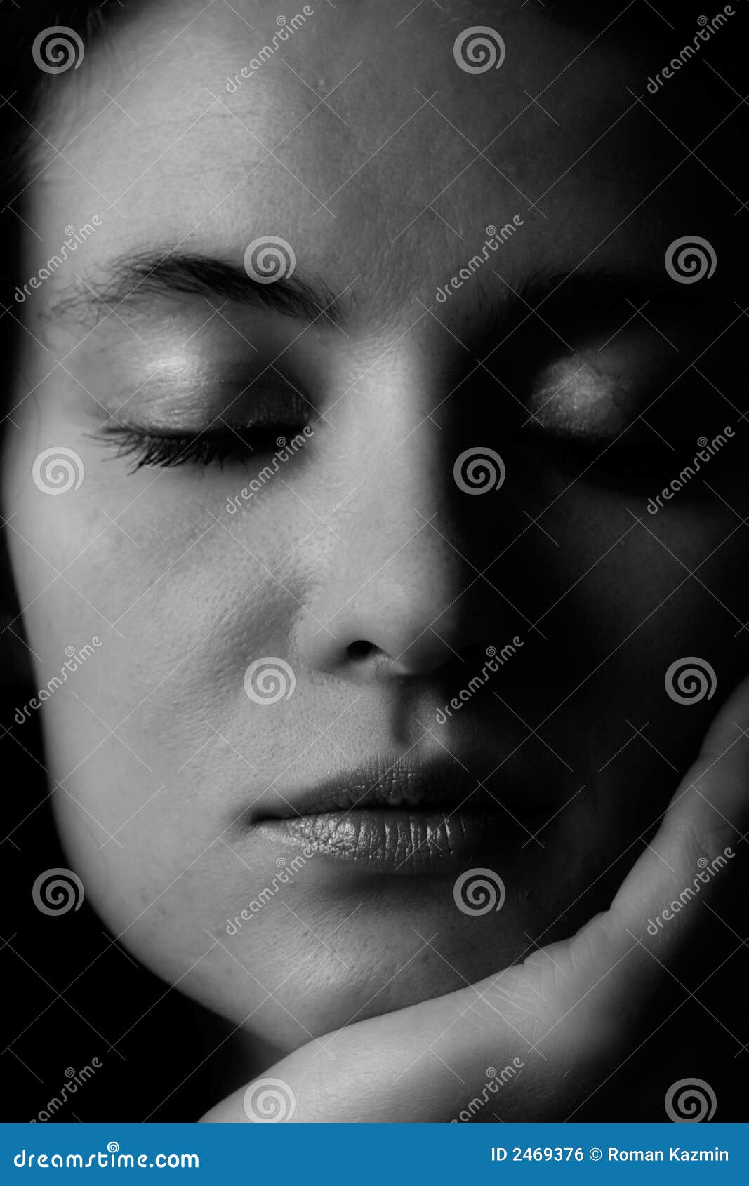 With Eyes Wide Closed stock photo. Image of nose, closed 2469376