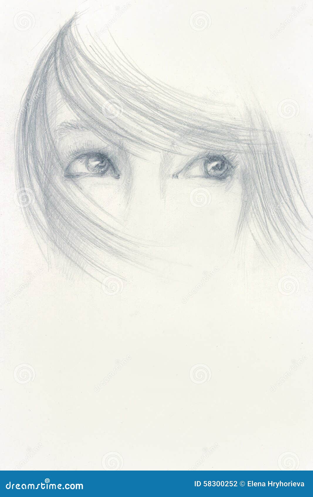 Eyes Women Beautiful. Beauty Stock Illustration - Illustration of ...