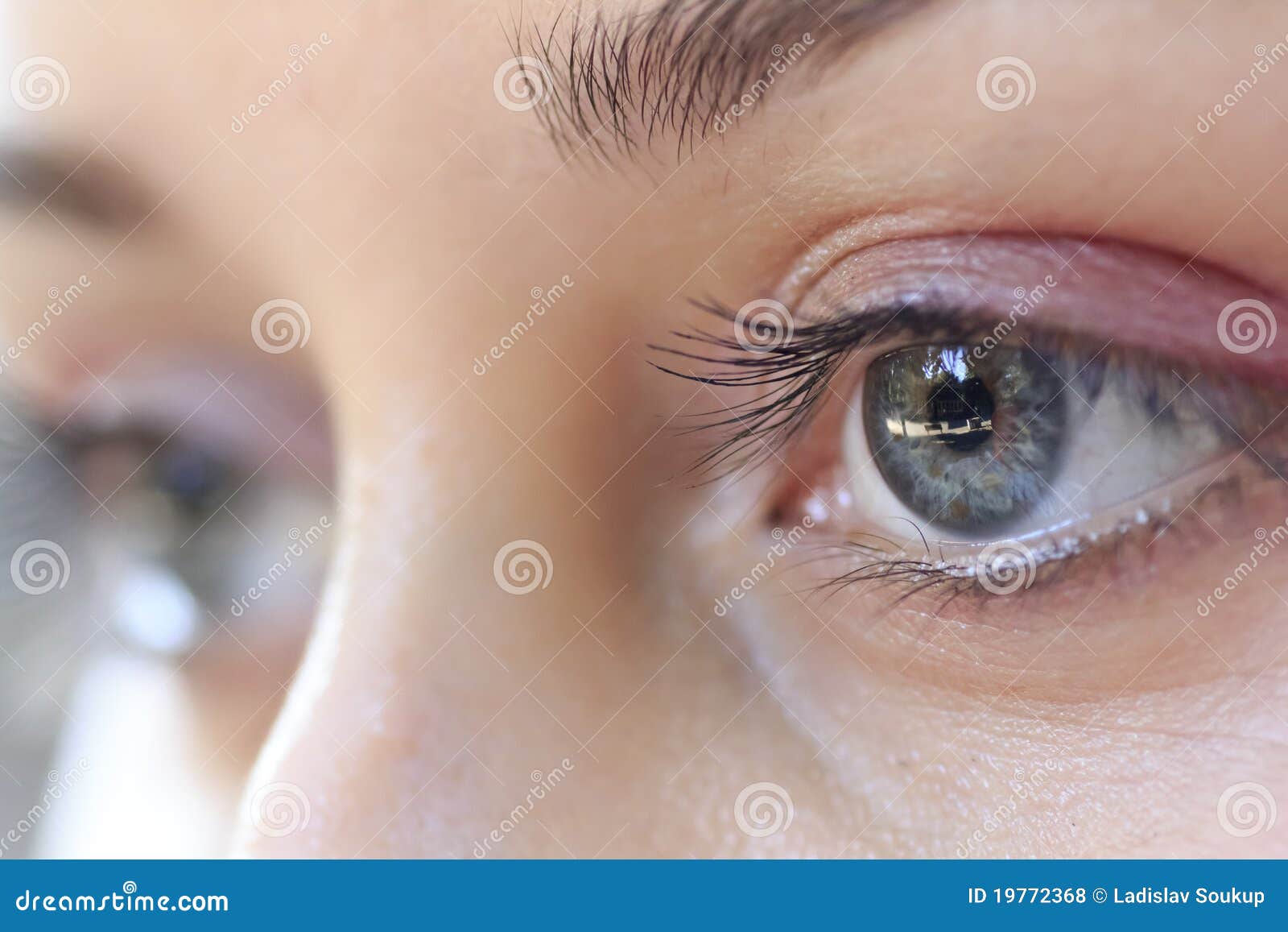 eyes of young woman