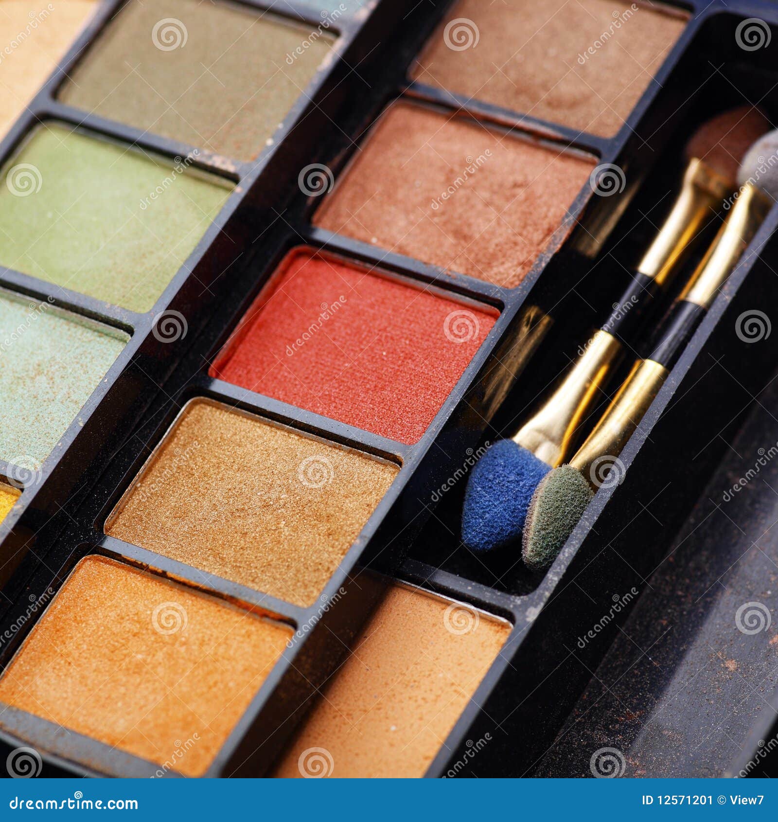 Eyeshadow case stock image. Image of shimmer, squares 12571201