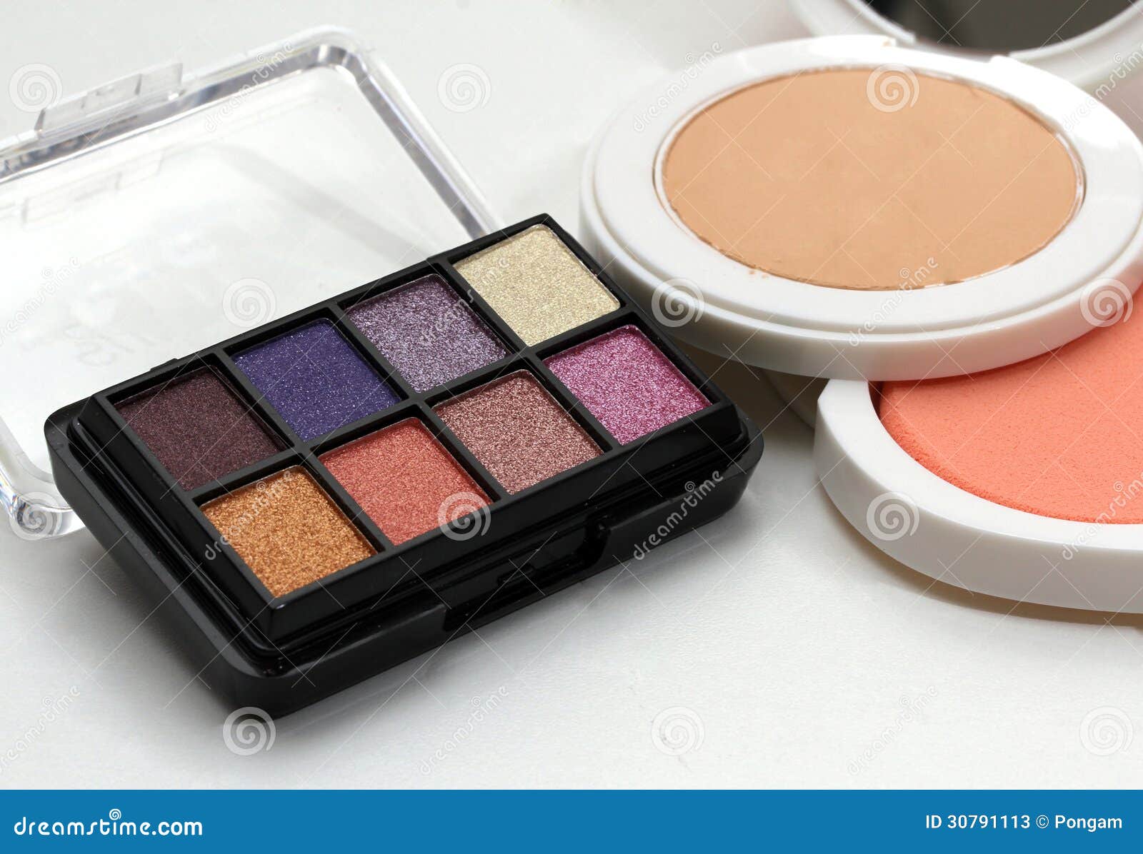 Eyeshadow and powder stock image. Image of powder, beautiful 30791113