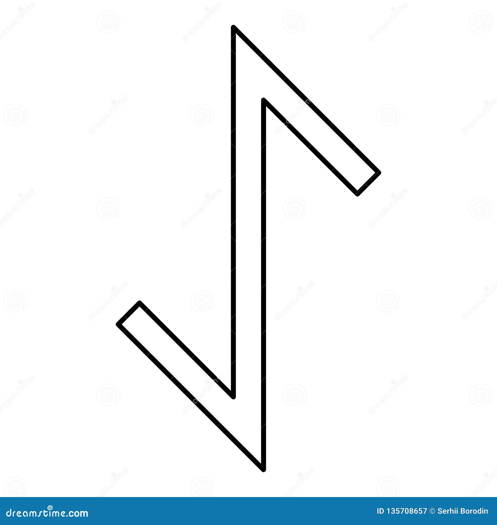 eywas rune yew strength egis  icon black color   flat style image