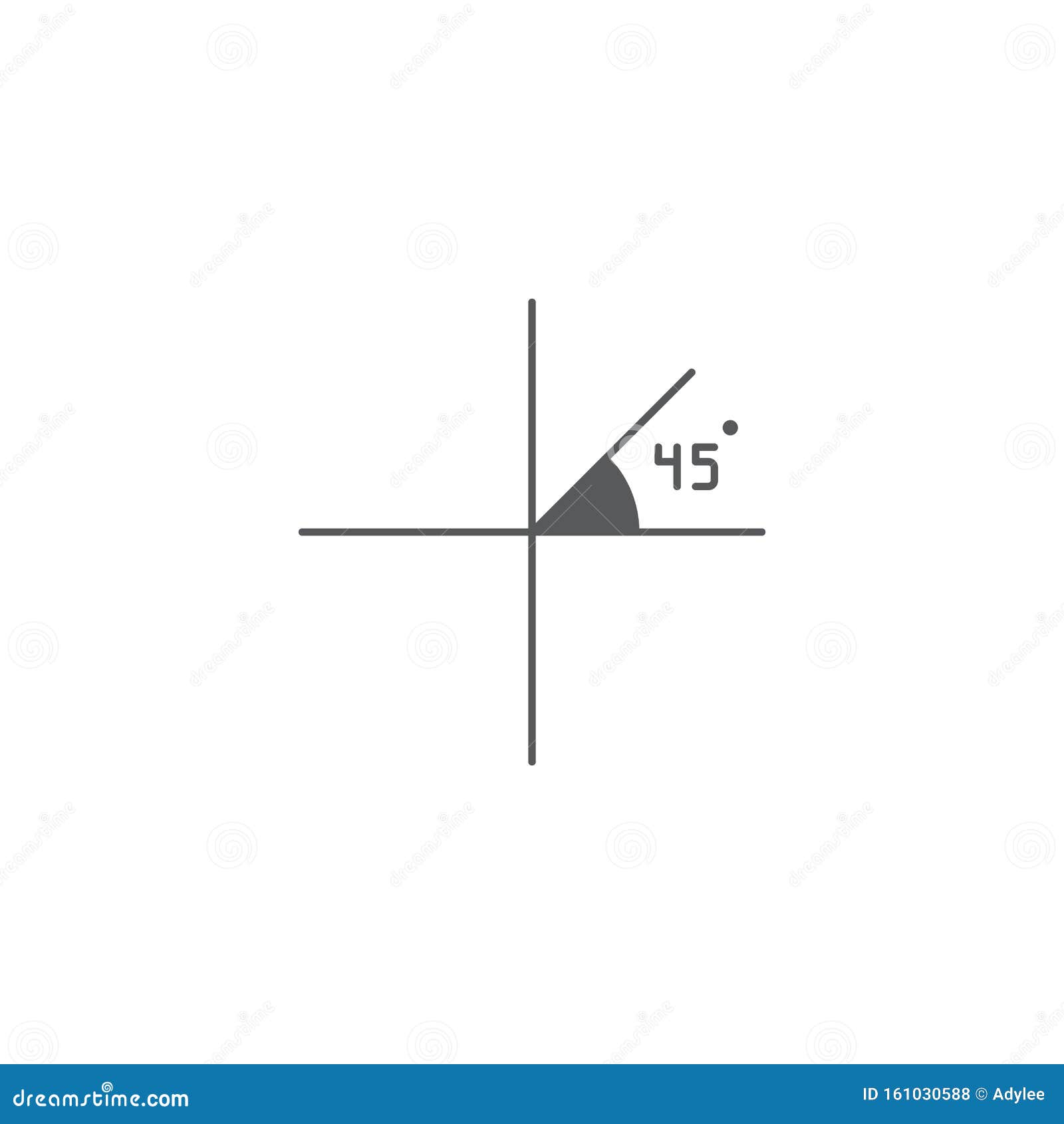 Fórmula Do ícone Do Vetor De Ângulo 45 Graus Isolada Em Fundo Branco  Ilustração do Vetor - Ilustração de redondo, anjo: 161030588