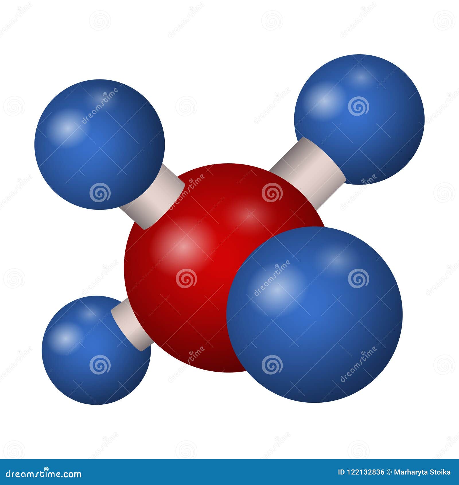 Fórmula química del metano ilustración del vector. Ilustración de carbono -  122132836