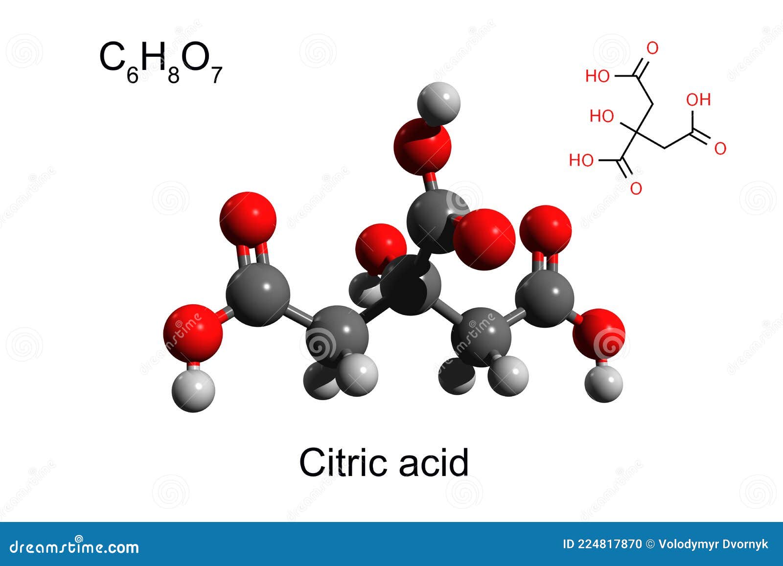 Fórmula Química Del Ácido Cítrico. Estructura Molecular Química Del Ácido  Cítrico. Ilustración Vectorial Ilustraciones svg, vectoriales, clip art  vectorizado libre de derechos. Image 180252201