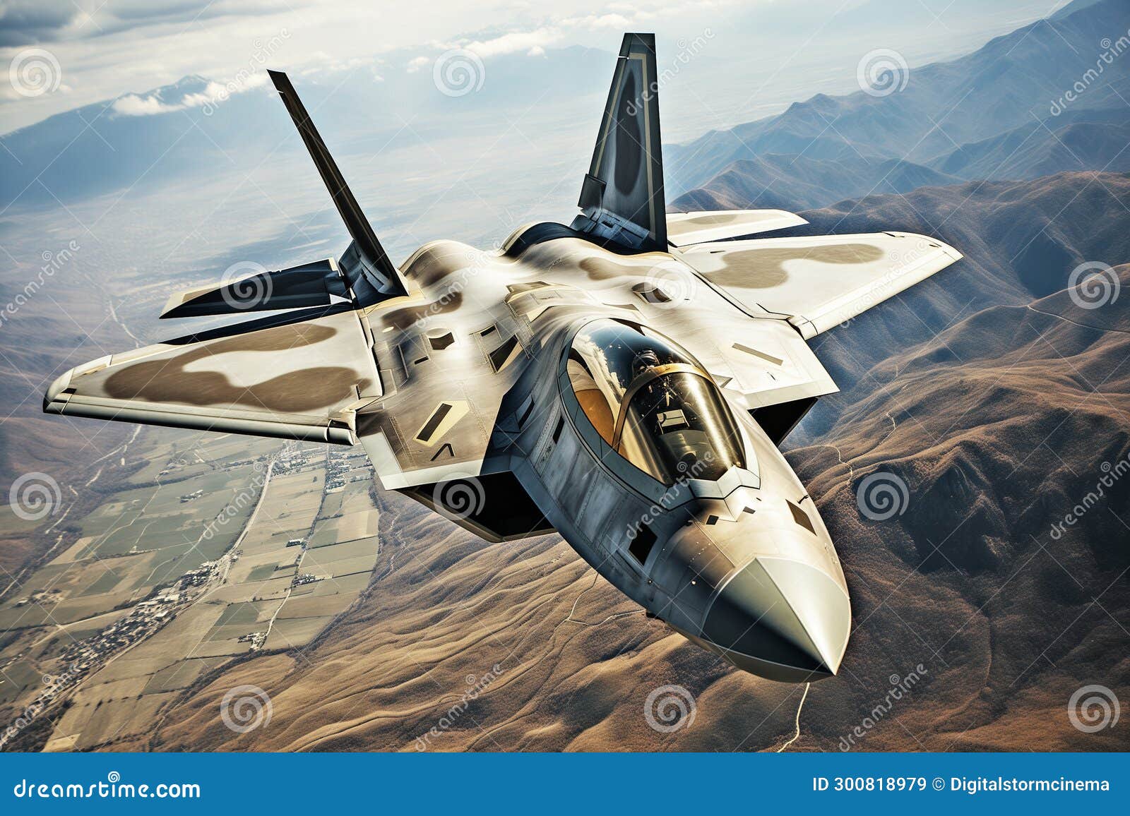 f22 raptor advanced stealth fighter interceptor front view.
