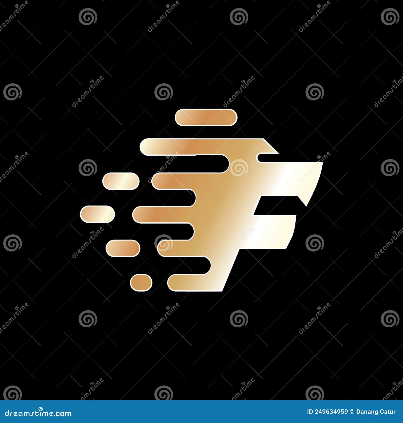 f techno lion head  cool  logo