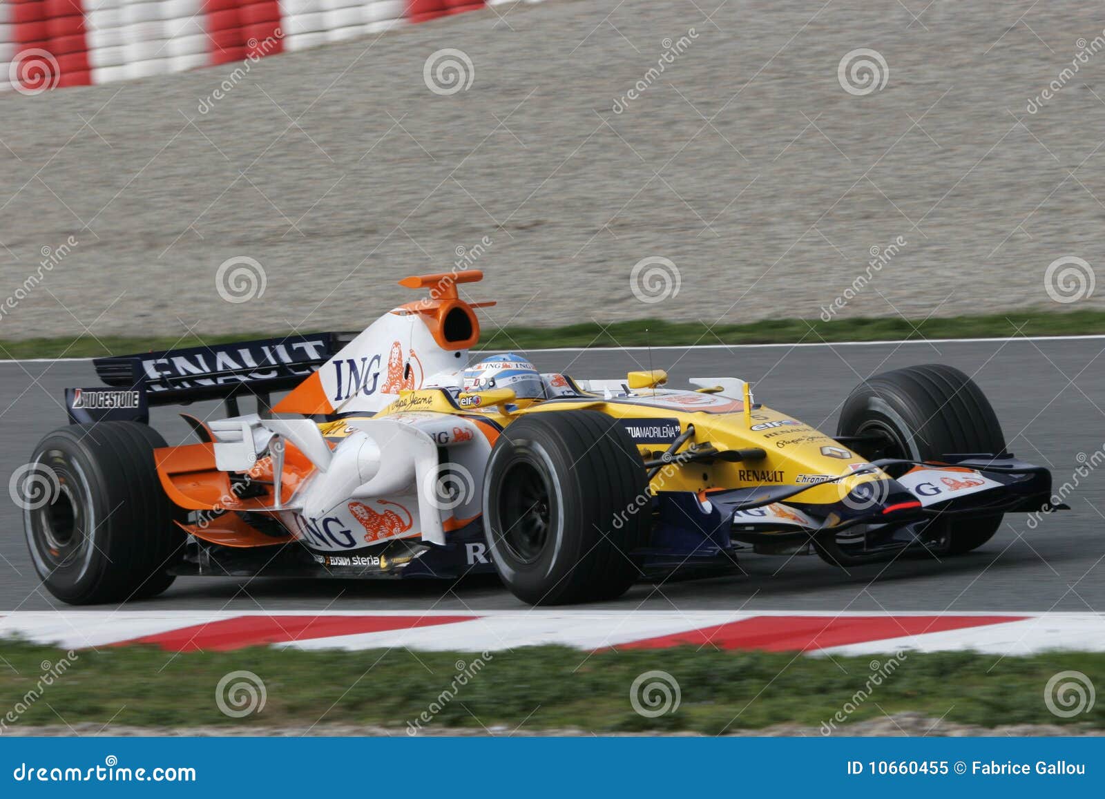 F1 2008 - Fernando Alonso Renault Editorial Image - Image of 2008, prix: 10660455