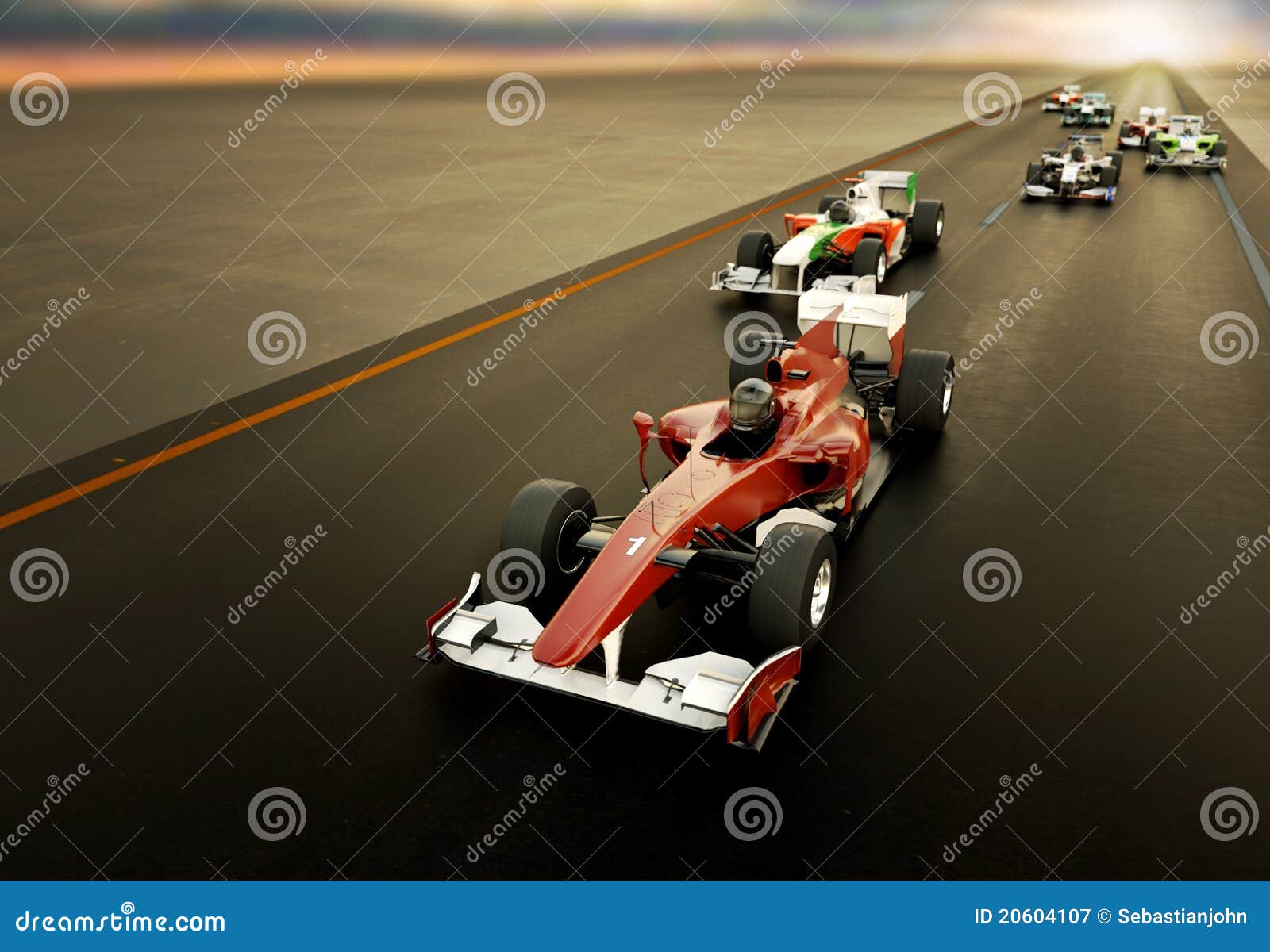 F1 Racing stock image