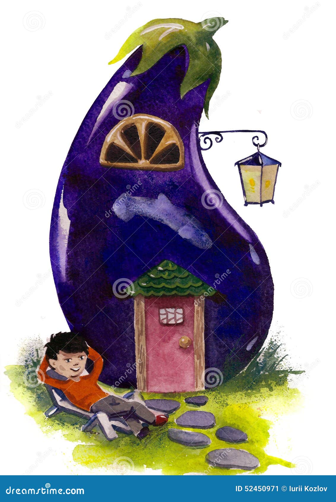 Fable house stock illustration. Illustration of door 52450971