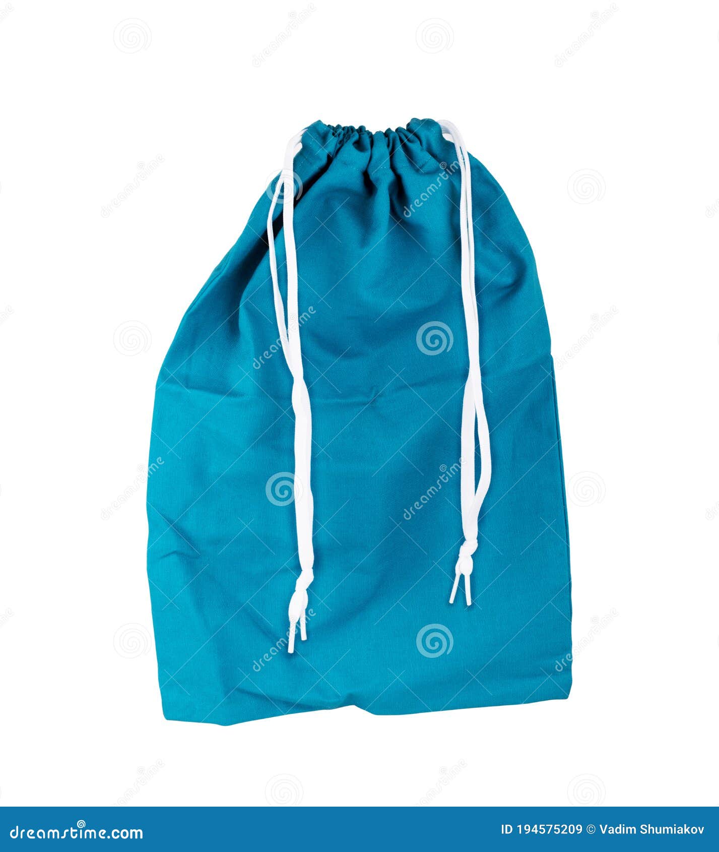 fabric bag  on white background