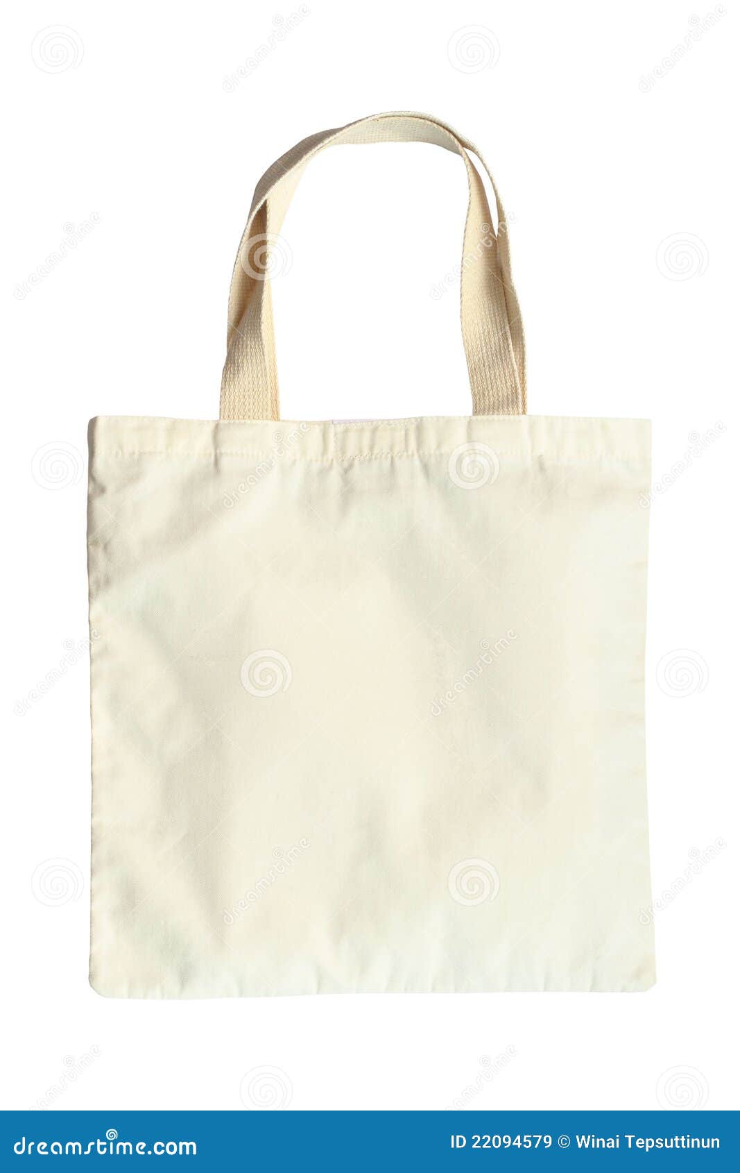 Fabric Bag On White Background Royalty Free Stock Images - Image: 22094579