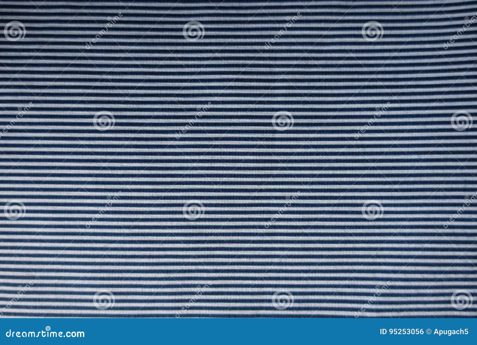 Fabric with Blue and White Horizontal Stripes Stock Photo Image of