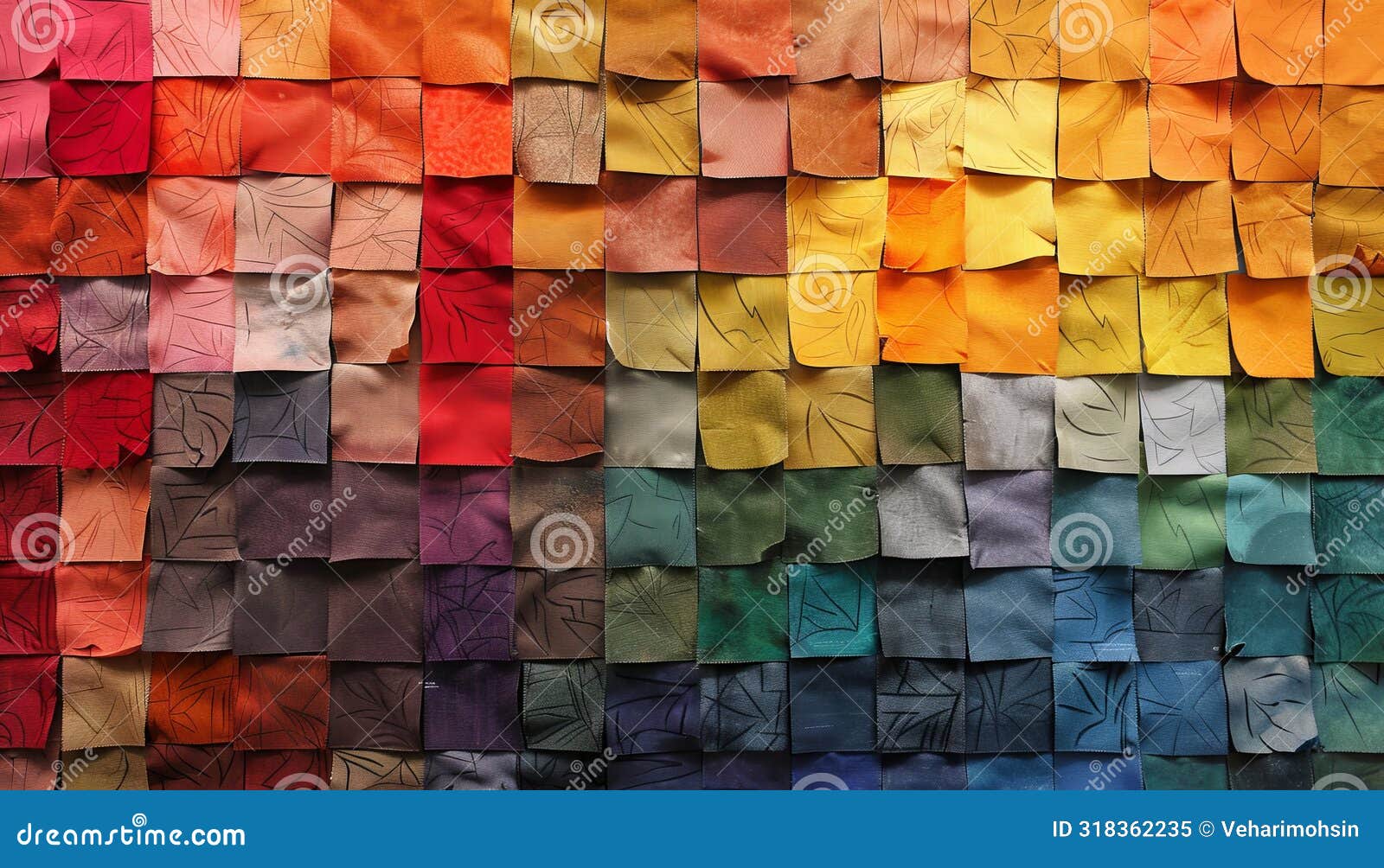 fabric color samples swatch book