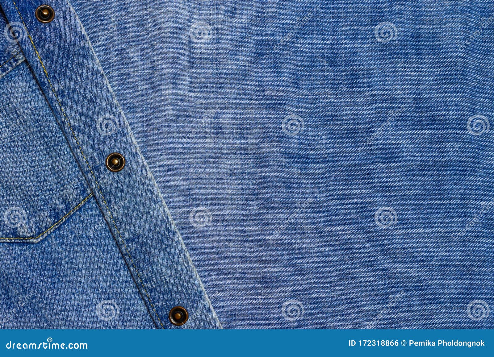 Fabric of Jeans Denim with Stud Texture Background Stock Photo - Image ...