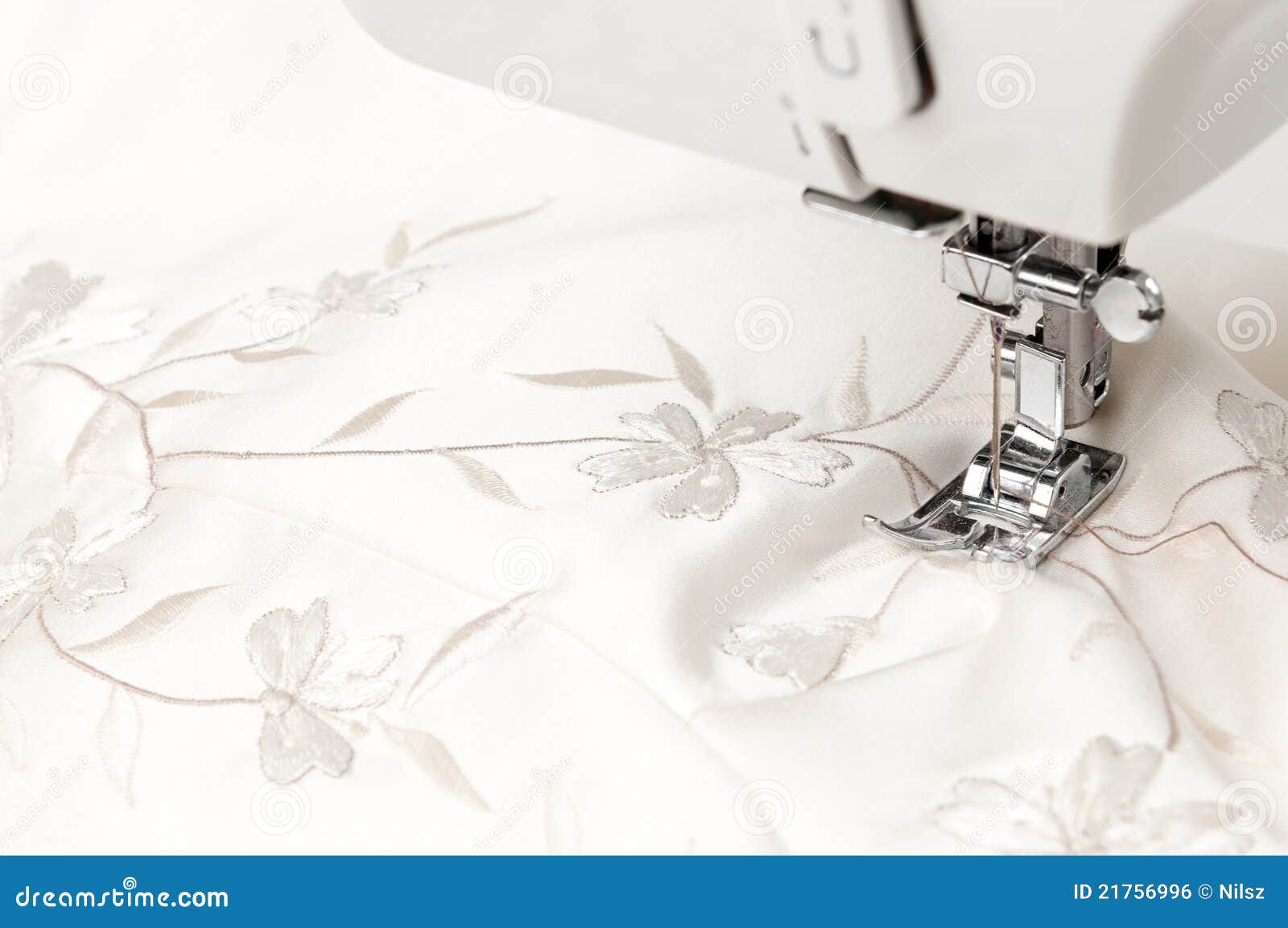 Fabric Pattern Sewing Machine Stock Photo Image of fabric, craft