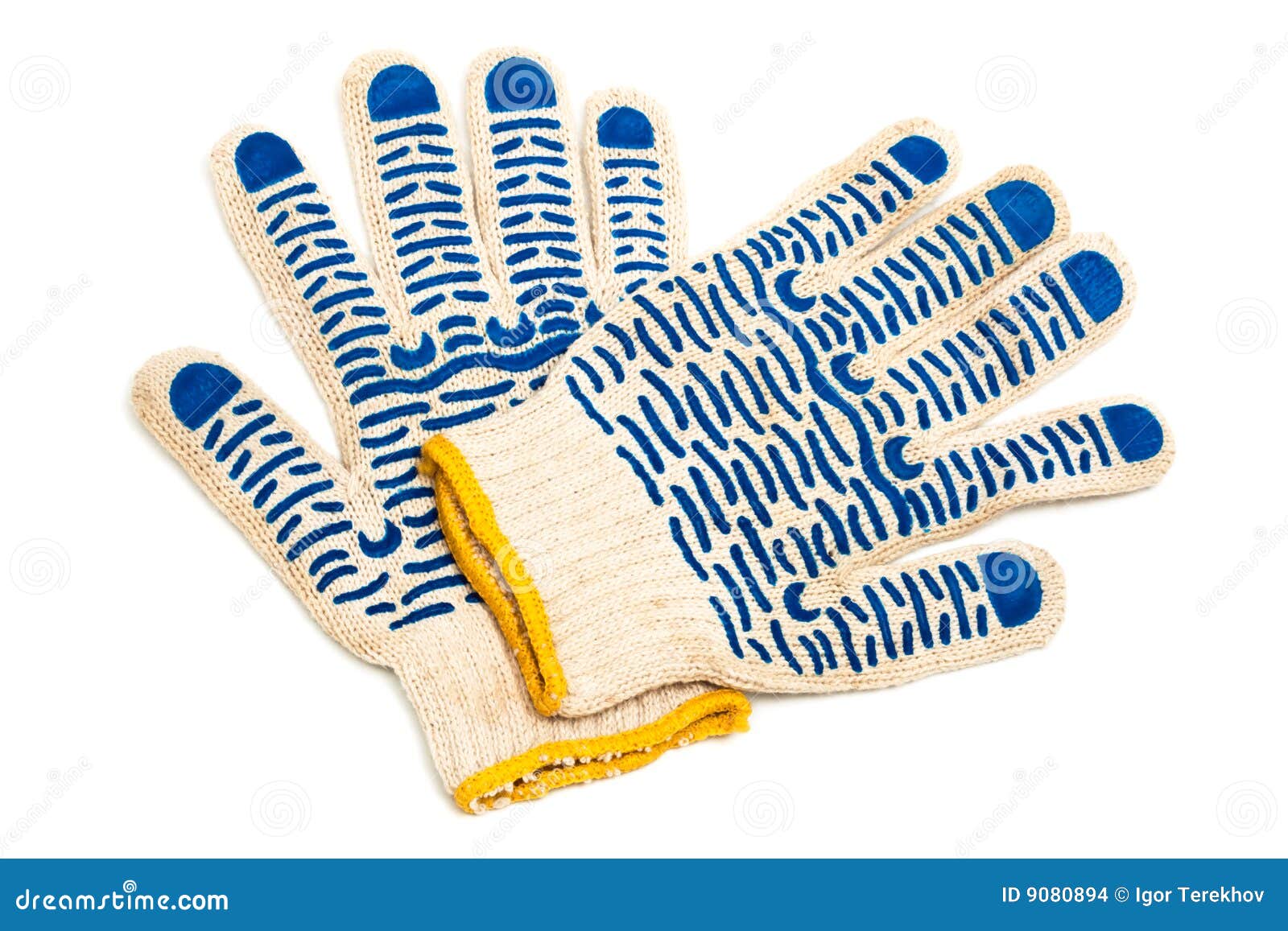 Fabric protective gloves stock photo. Image of fabric 9080894