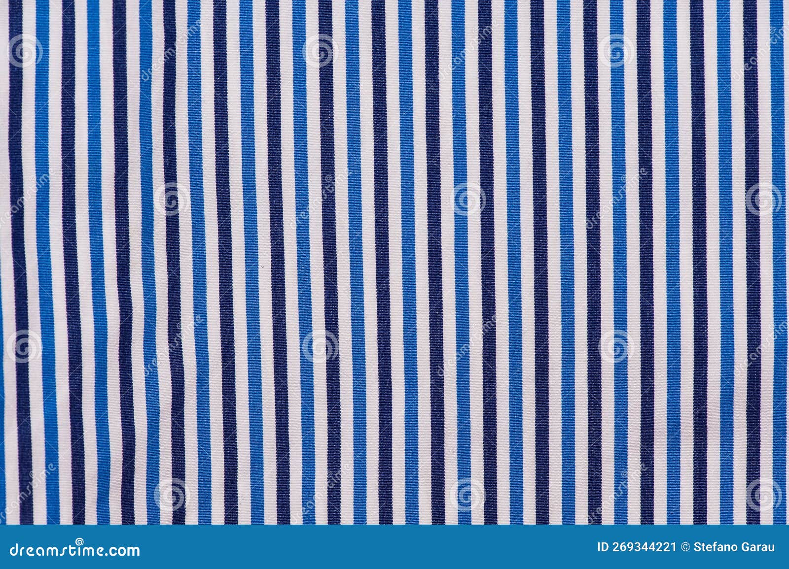 Fabric Shirt with Vertical Stripes Blue, Light Blue and White Texture ...