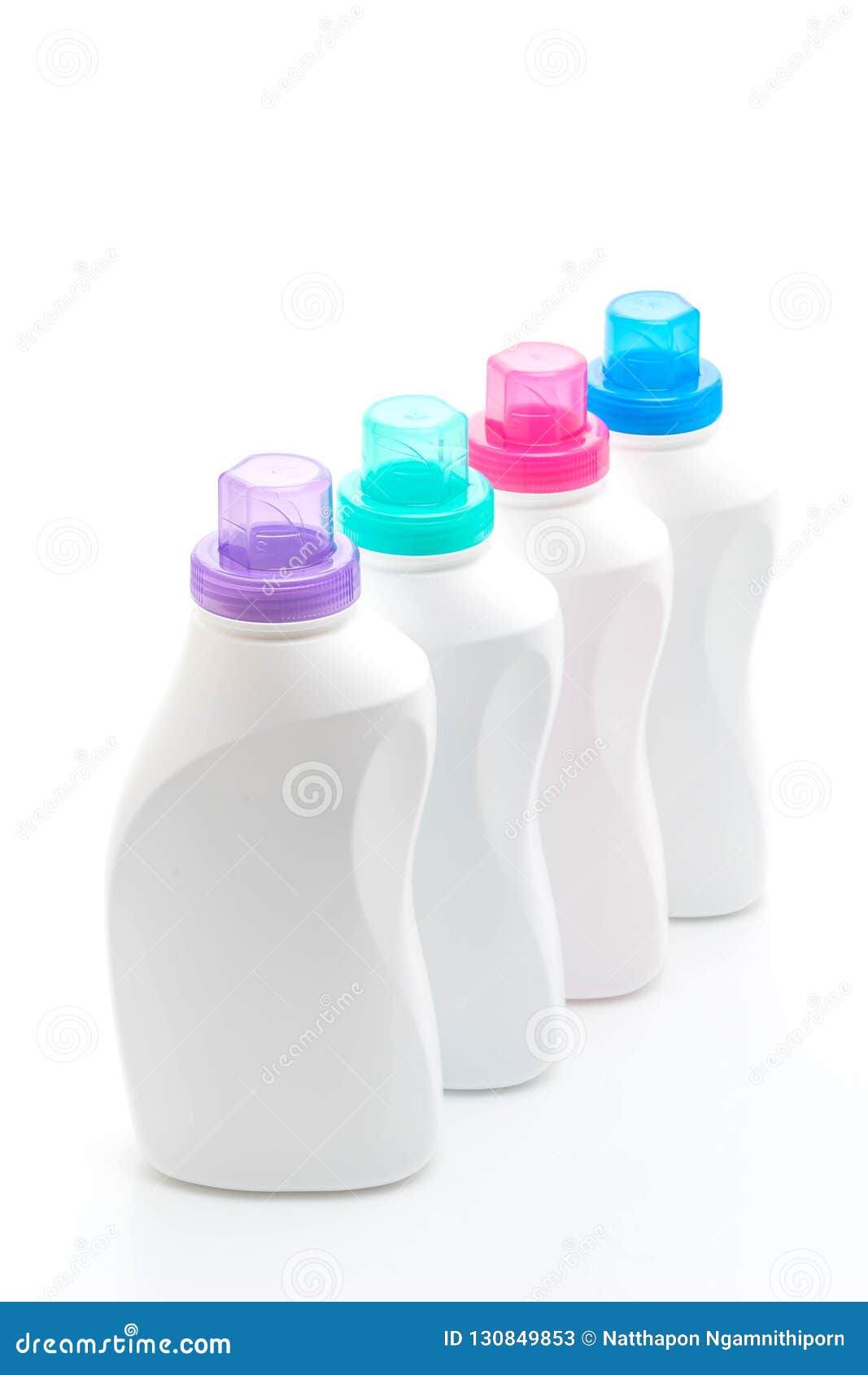 Fabric Softener or Liquid Detergent Bottle Stock Image Image of blue