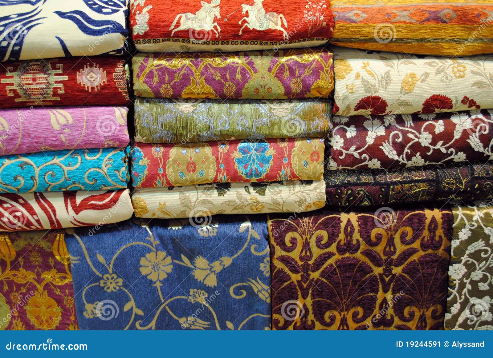 fabrics at grand bazaar