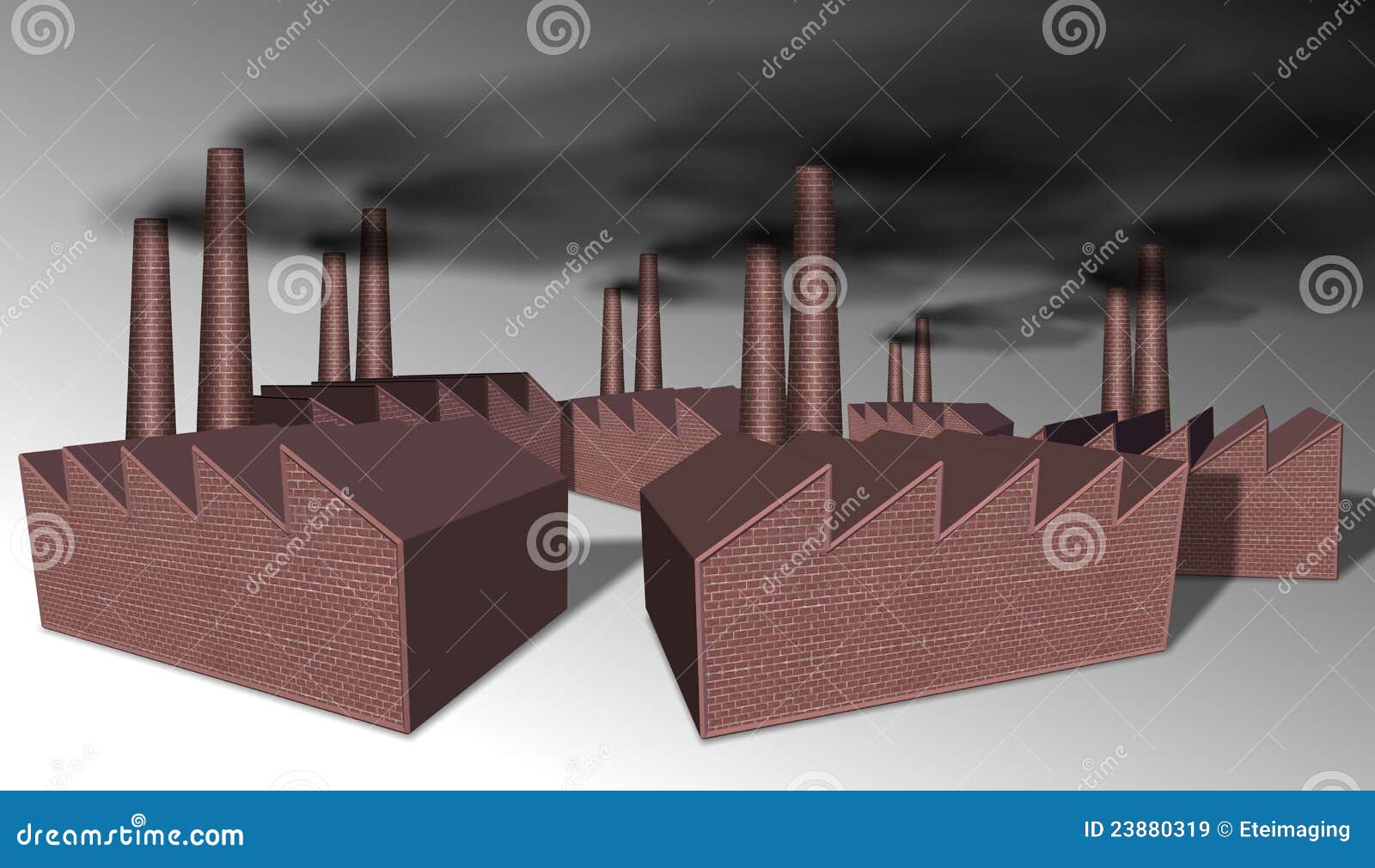 Fabriken stock abbildung. Illustration von produktion - 23880319