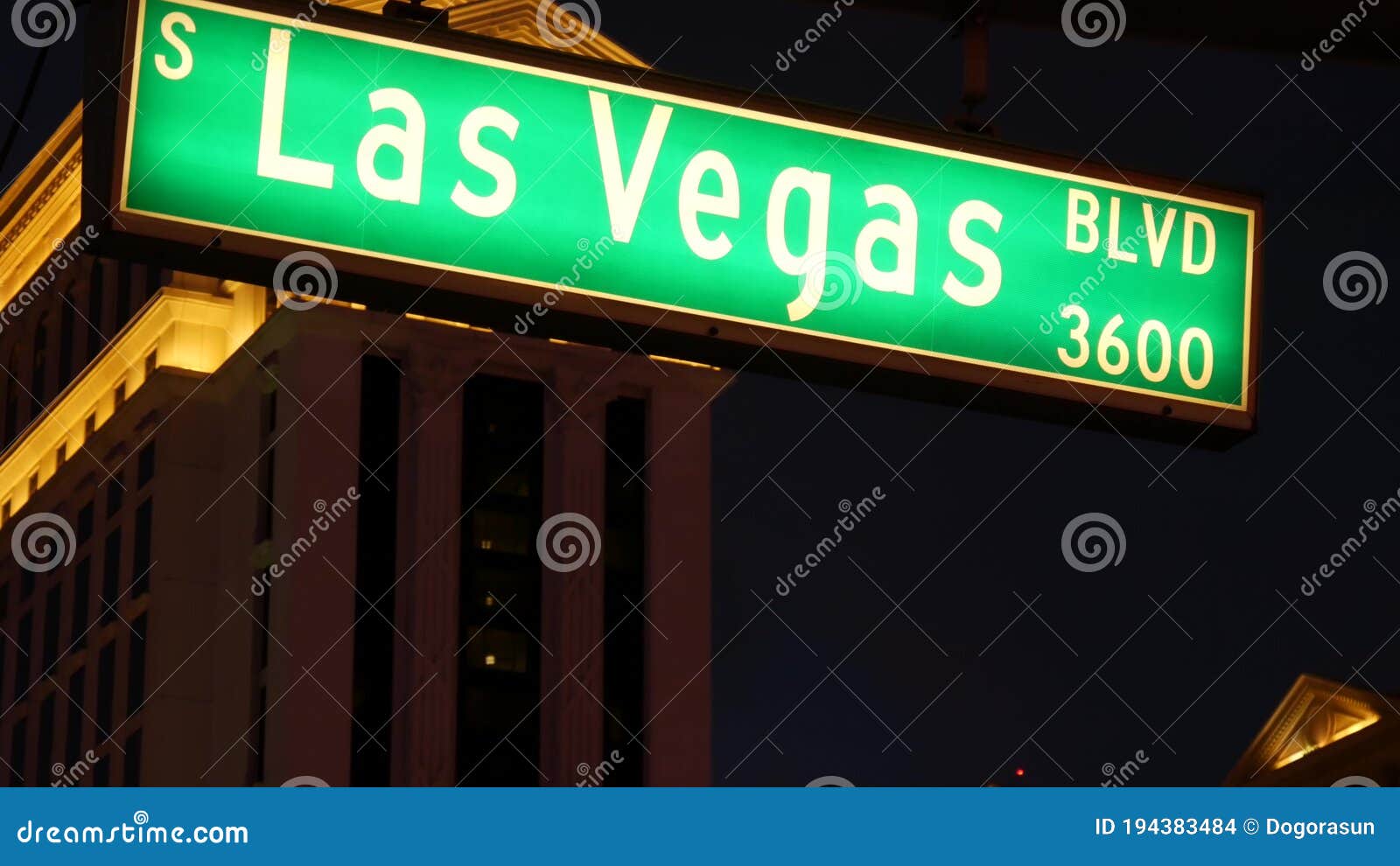 Fabulos Las Vegas, Traffic Sign Glowing on the Strip in Sin City of USA.  Iconic Signboard on the Road To Fremont Street in Nevada Editorial Stock  Image - Image of byway, gaming