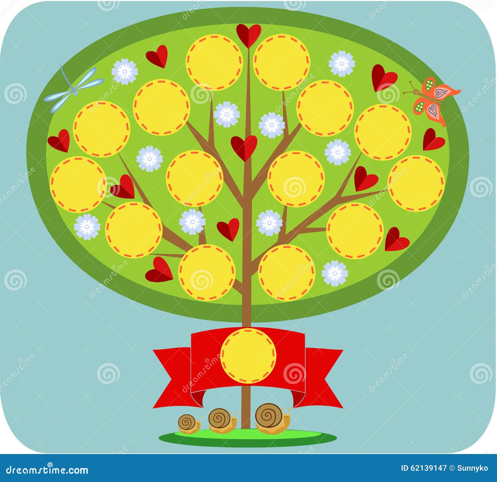 Download Fabulous Family Tree Stock Vector - Image: 62139147