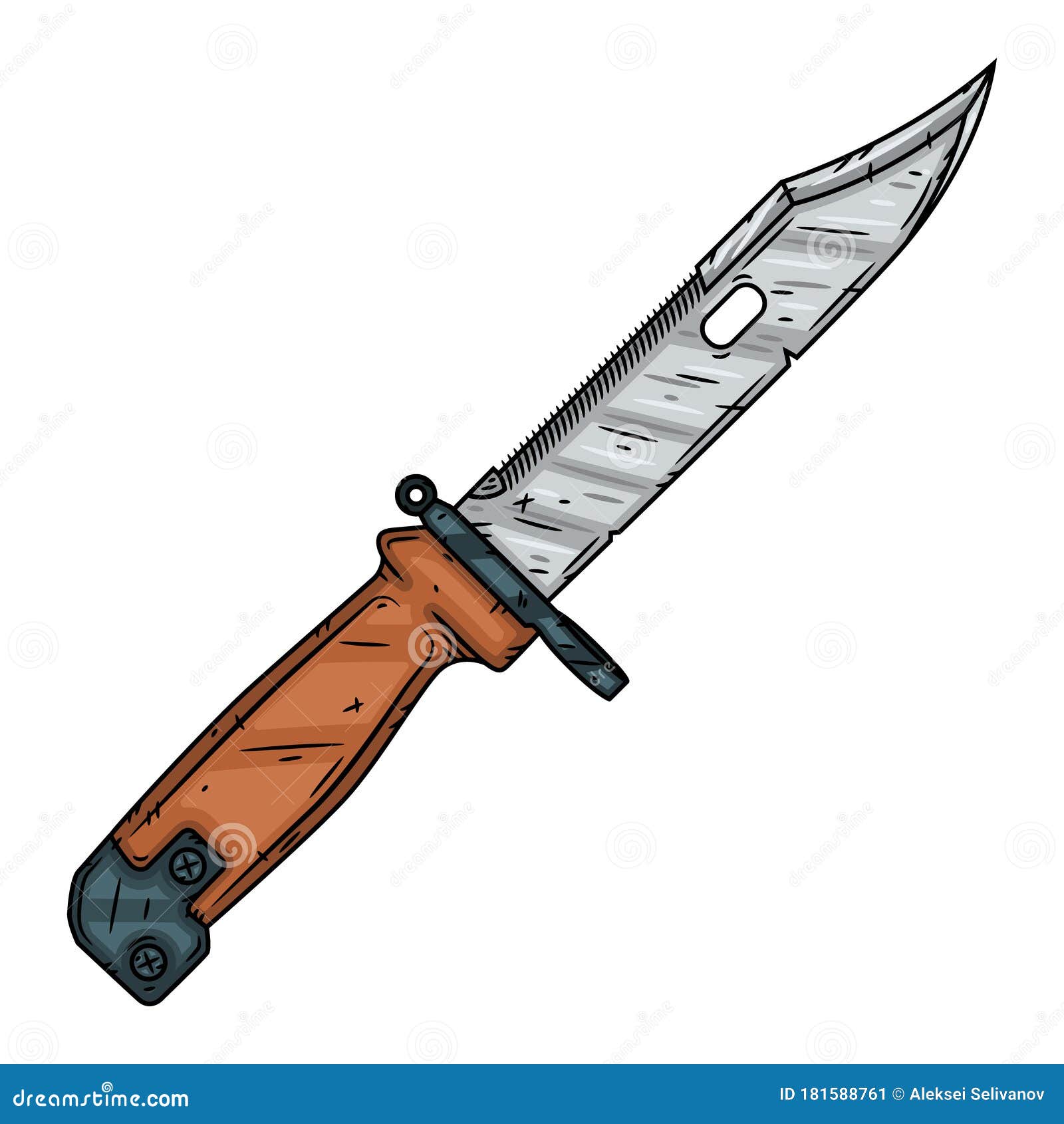 Faca De Combate Militar Russa Isolada Em Fundo Branco Ilustração Stock -  Ilustração de isolado, sinal: 181588761, image size:1600x1690