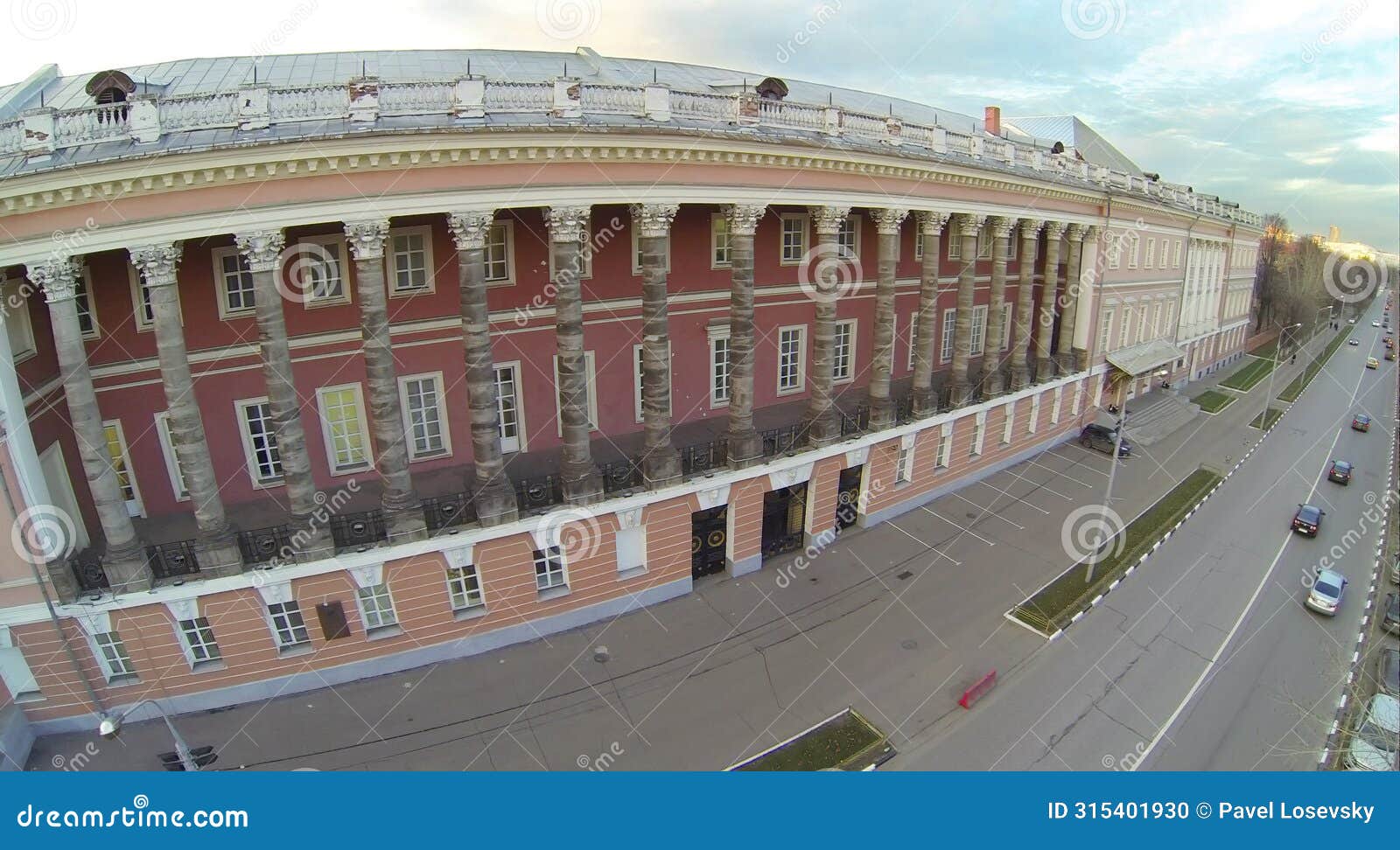 facade of catherine (golovinskiy) palace in