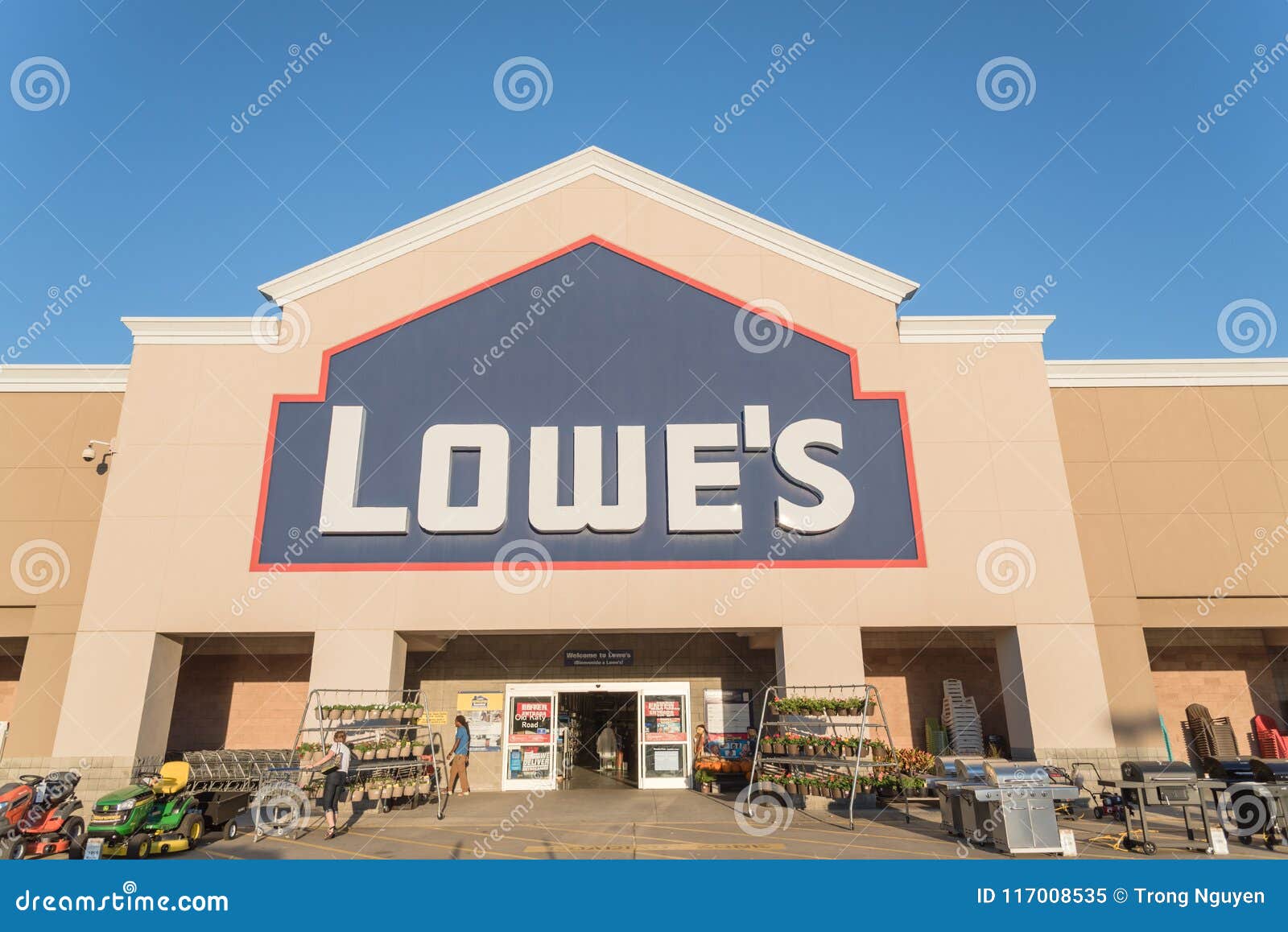 Facade Entrance Of Lowe Home Improvement Retailer In Usa Editorial