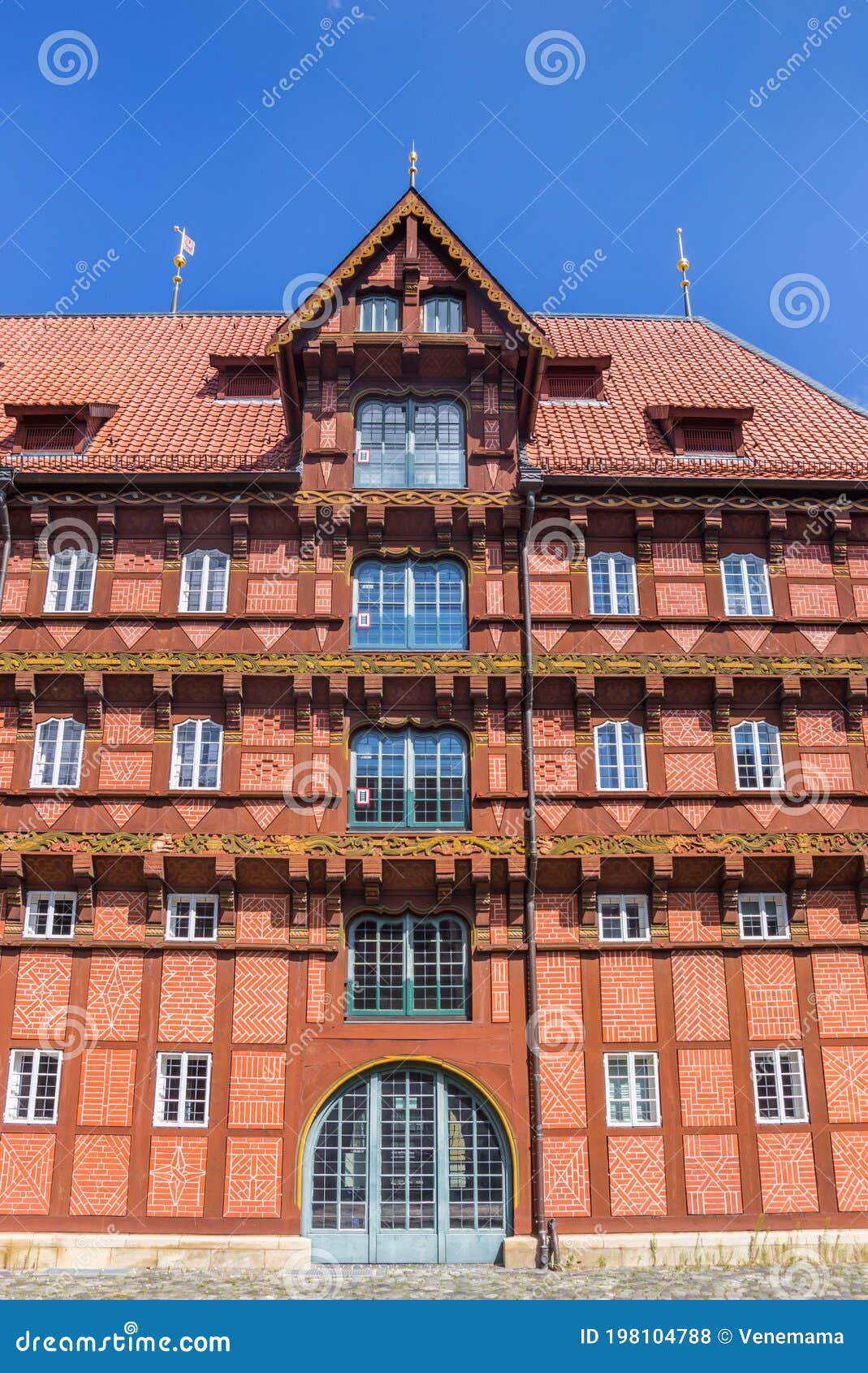 facade of the historic alte waage building in braunschweig