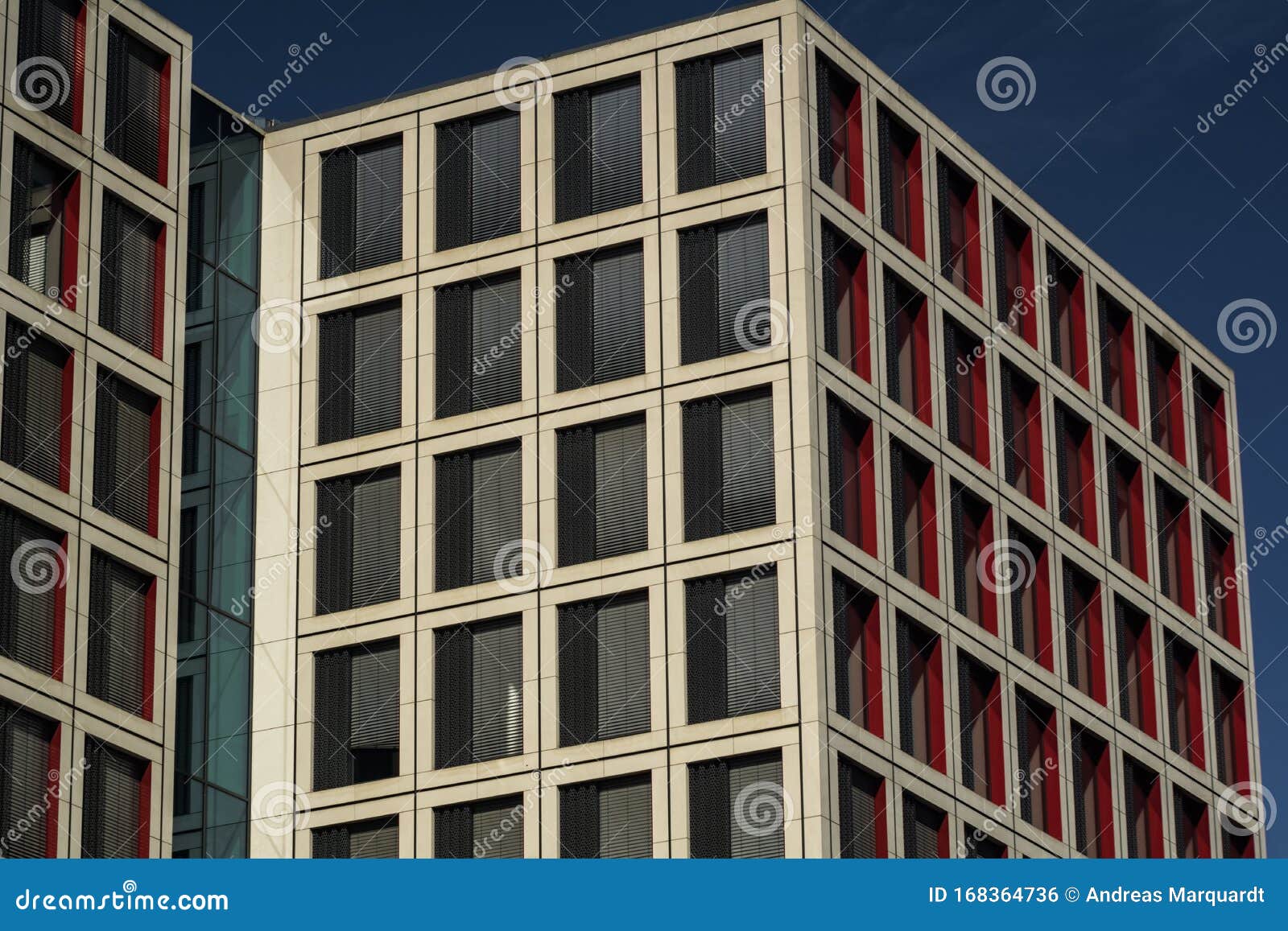 The Facade of a Modern Office Building in a German City Stock Photo ...