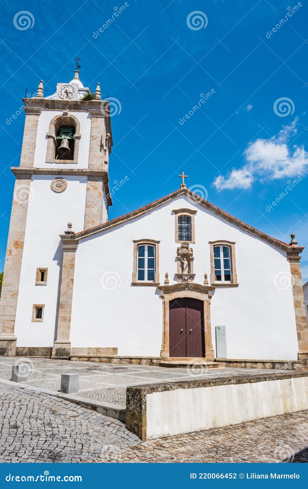 facade of the mother church of pedrogÃÂ£o pequeno, sertÃÂ£ portugal