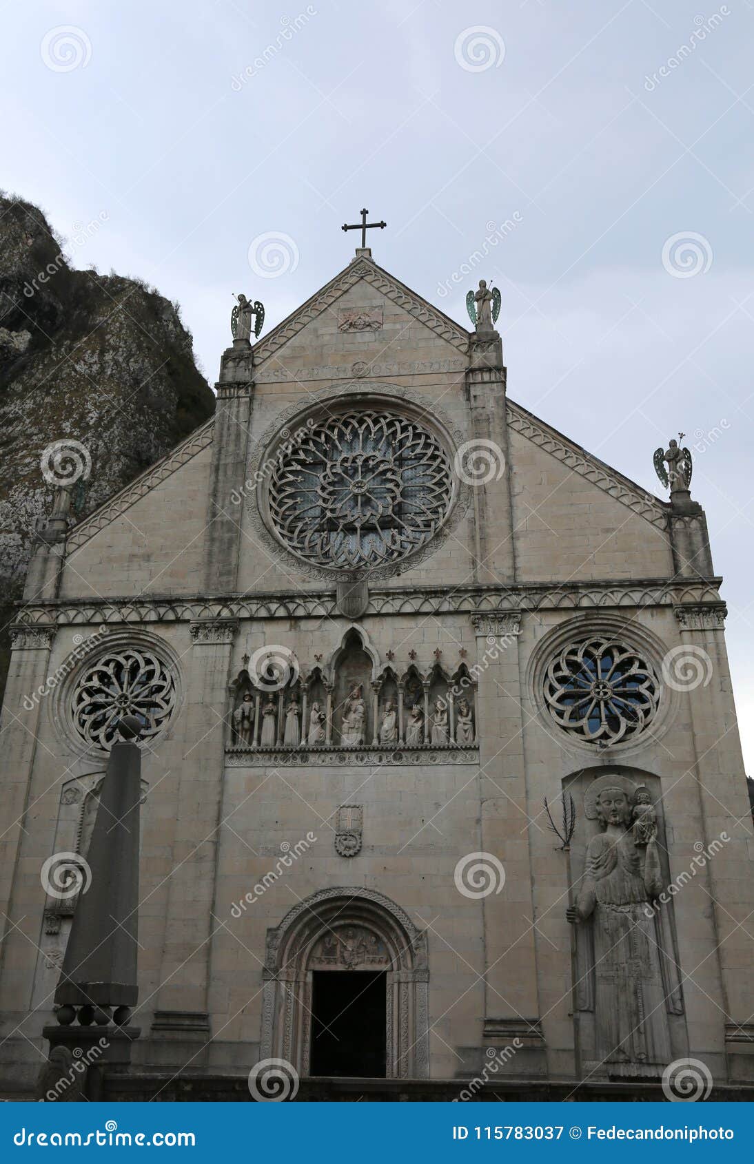 ancient cathedral in gemona del friuli in northern italy. the ch