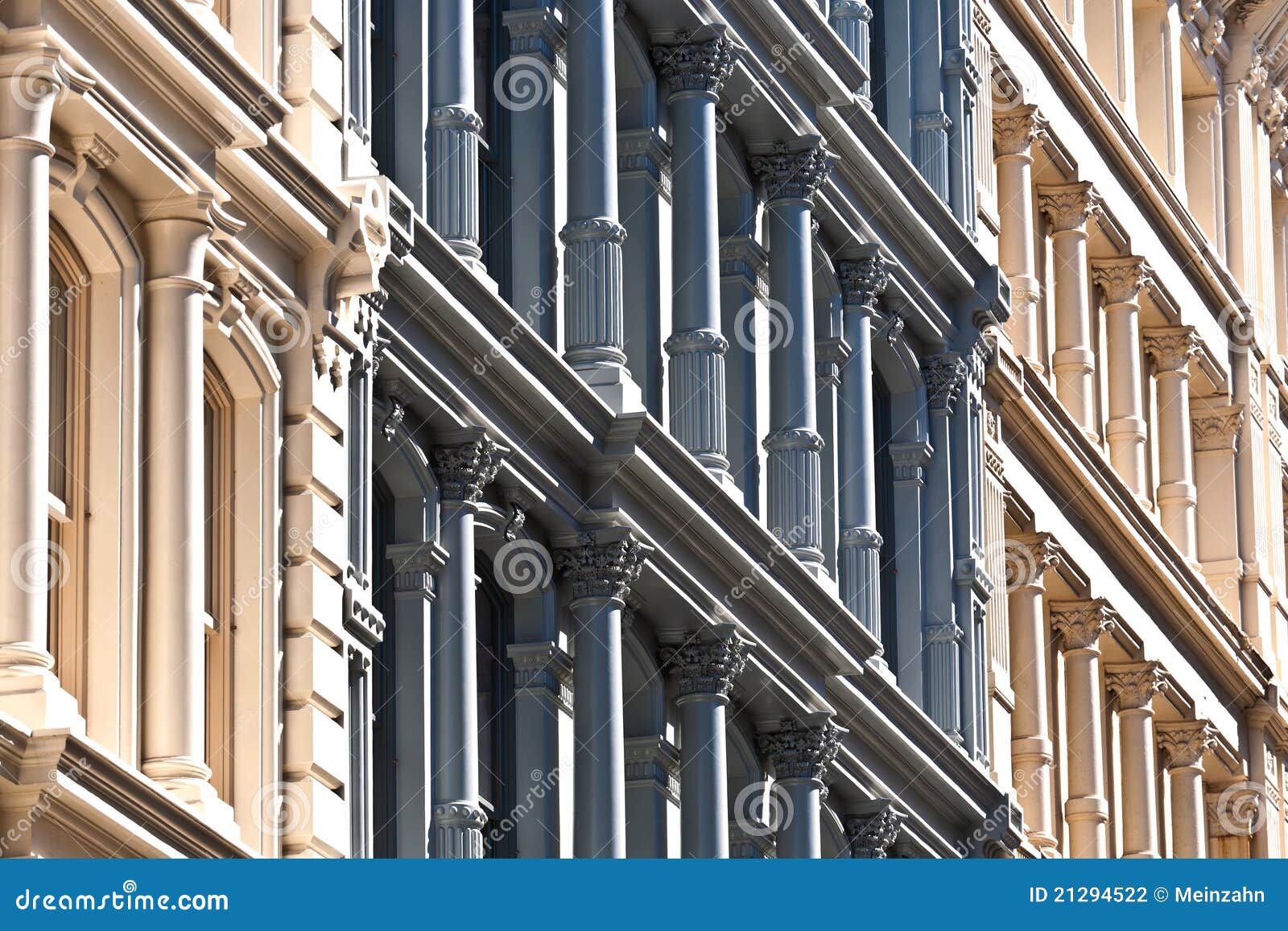 Facade at Old Houses Downtown Stock Photo Image of house, shadow