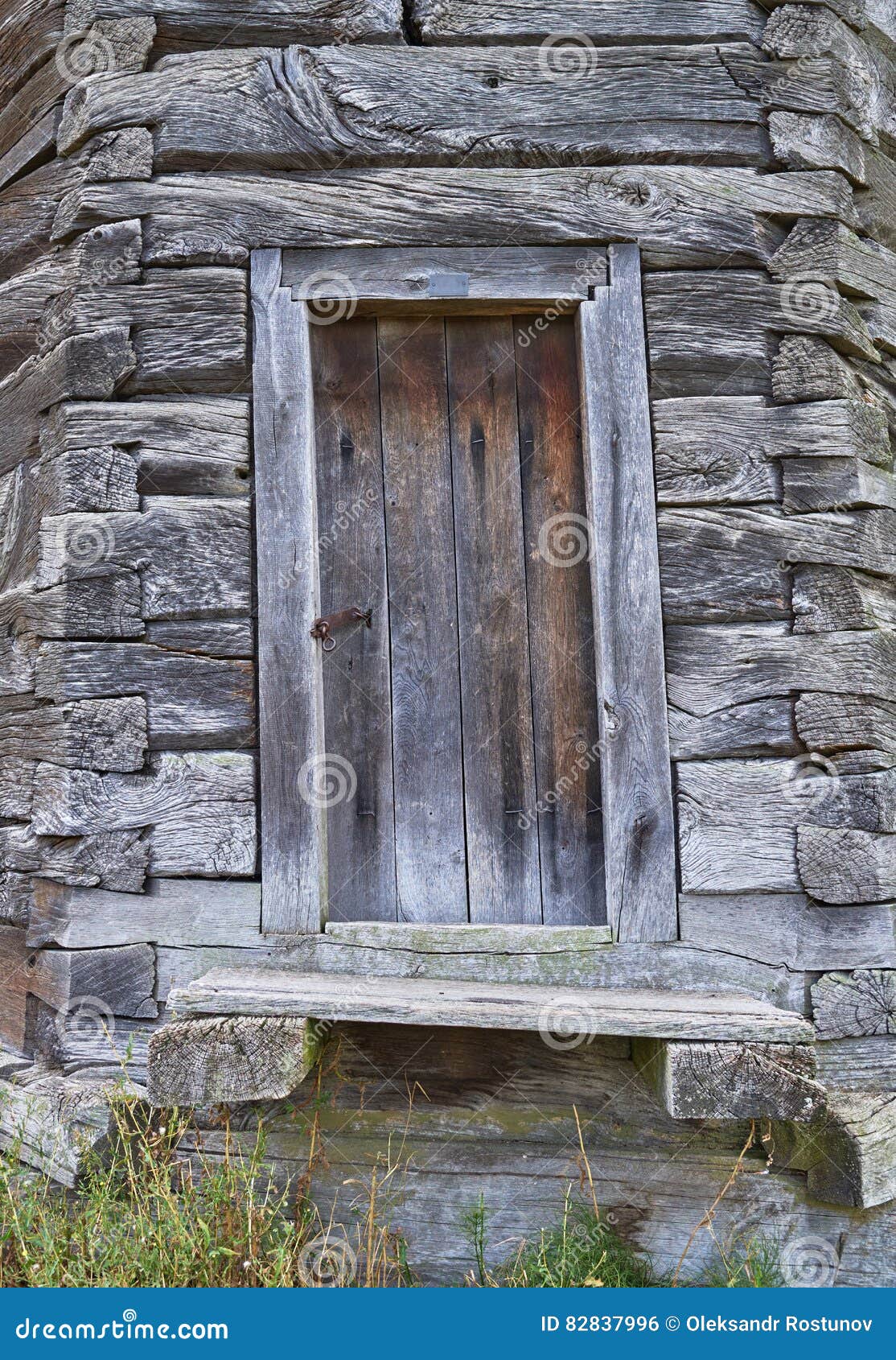 Facade of an Old Rickety Wooden Building Stock Photo - Image of wooden ...